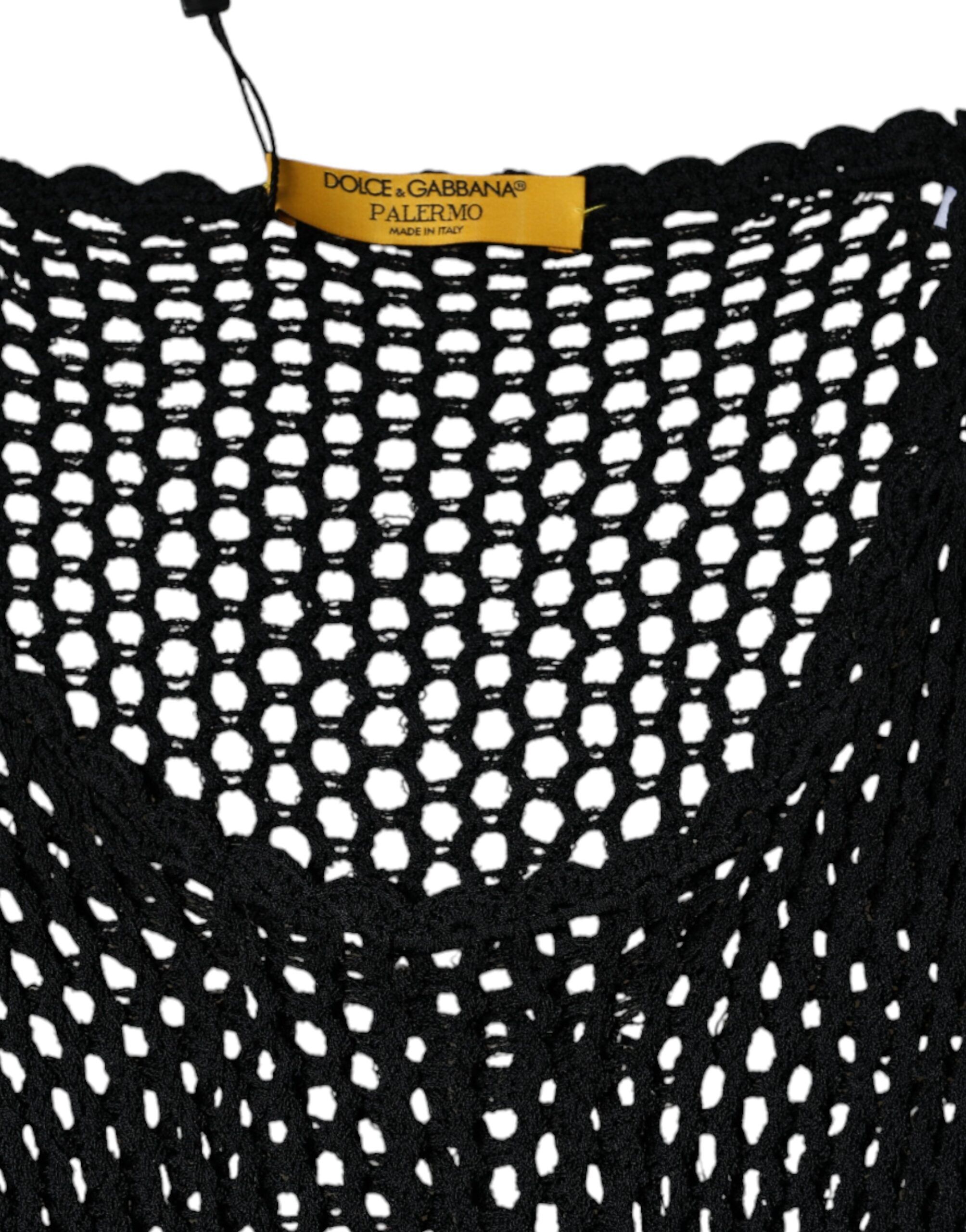 Mesh See Through Sleeveless Tank Women's Top - Dolce & Gabbana - Modalova