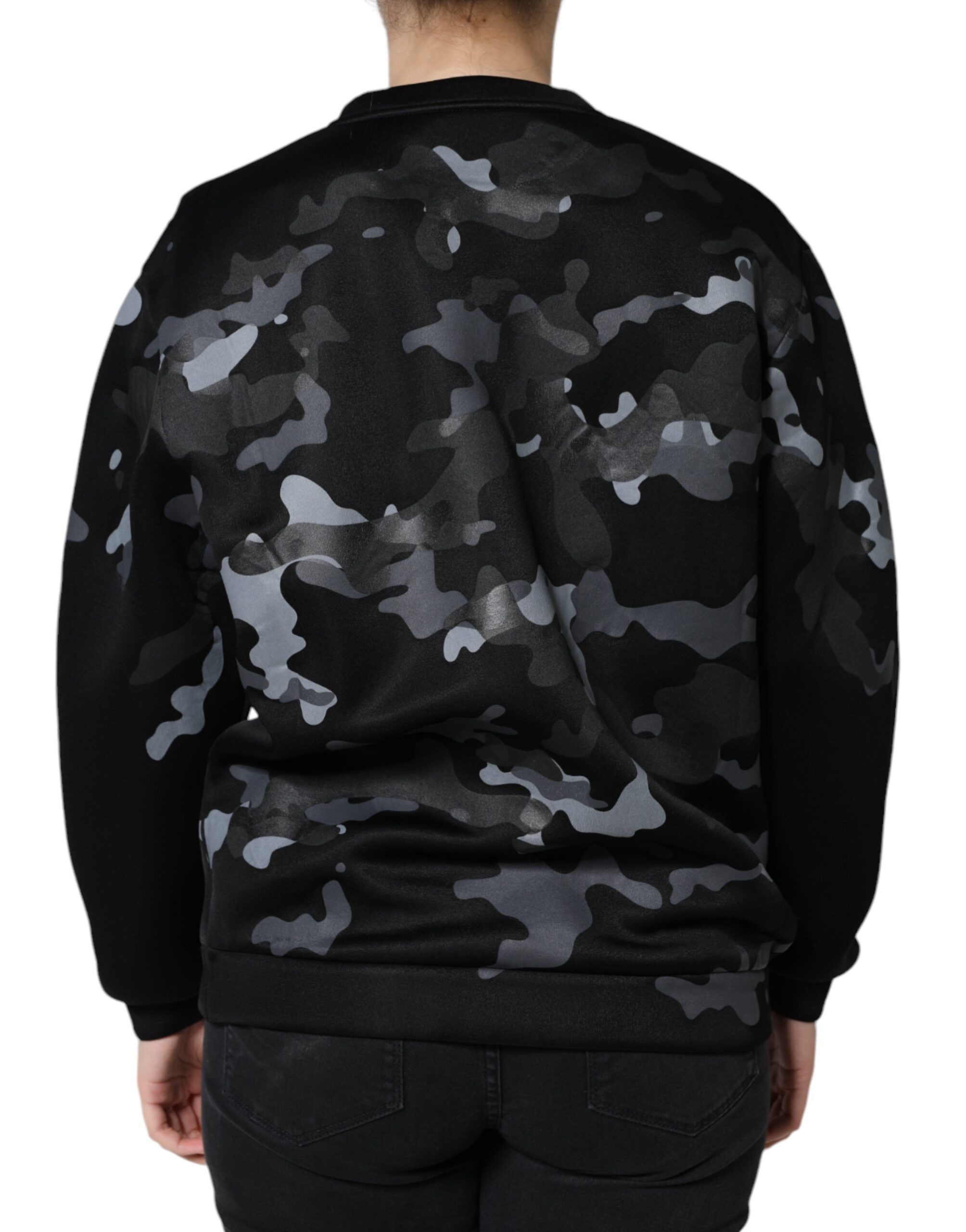Camouflage Round Neck Sweatshirt Women's Sweater (Pre-Owned) - Dolce & Gabbana - Modalova