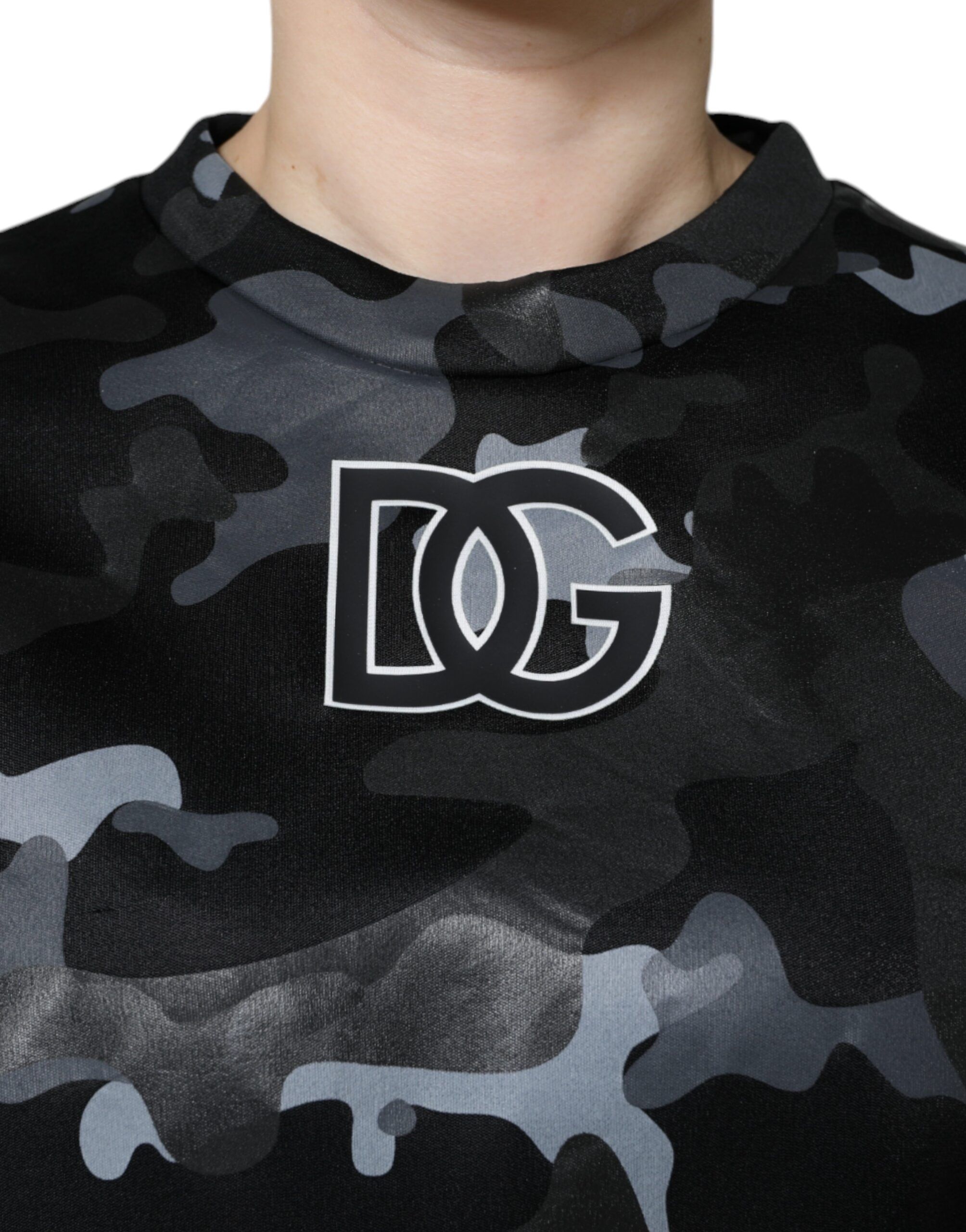 Camouflage Round Neck Sweatshirt Women's Sweater - Dolce & Gabbana - Modalova