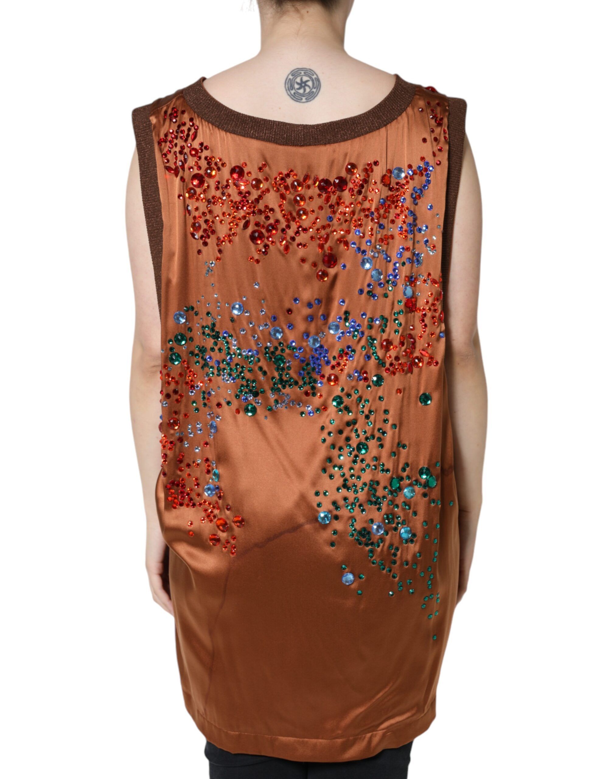 Crystal Embellished Sleeveless Tank Women's Top (Pre-Owned) - Dolce & Gabbana - Modalova