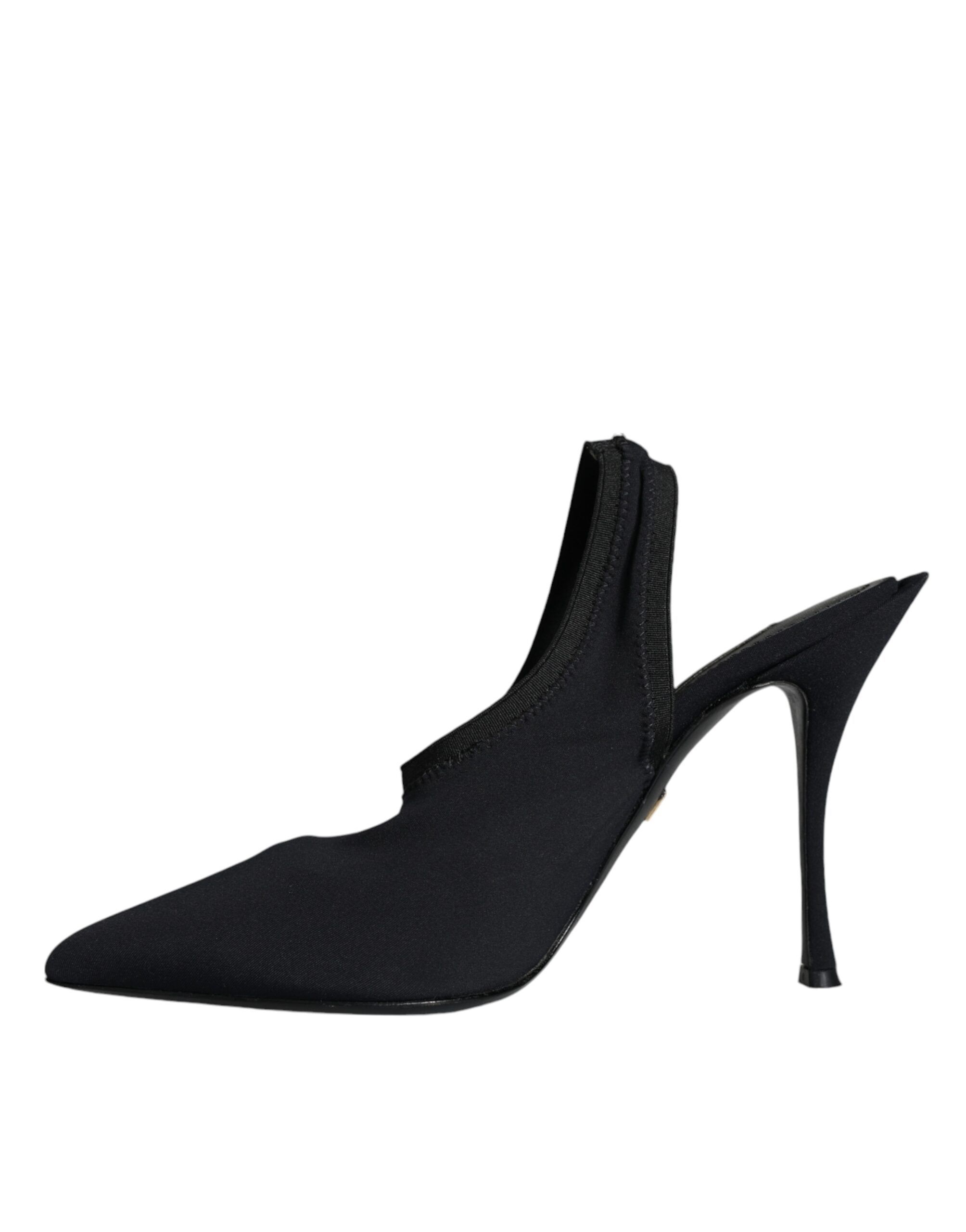 Jersey Stretch Heels Slingback Women's Shoes (Pre-Owned) - Dolce & Gabbana - Modalova