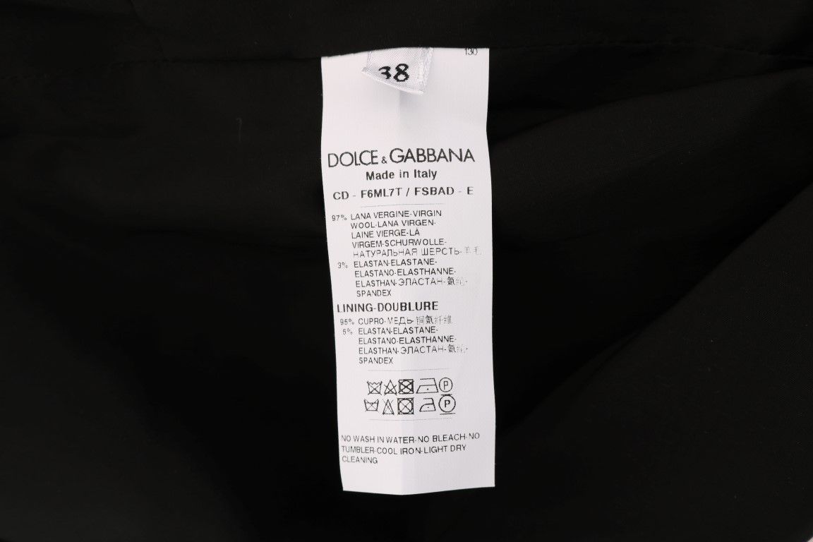 Polka Dotted Wool Stretch Women's Dress - Dolce & Gabbana - Modalova