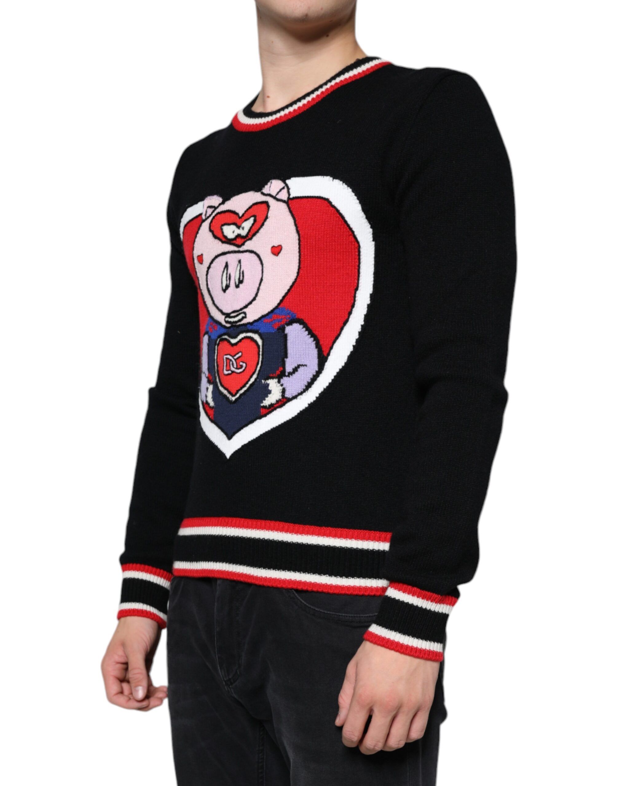 Cashmere Pig of the Year Pullover Men's Sweater - Dolce & Gabbana - Modalova