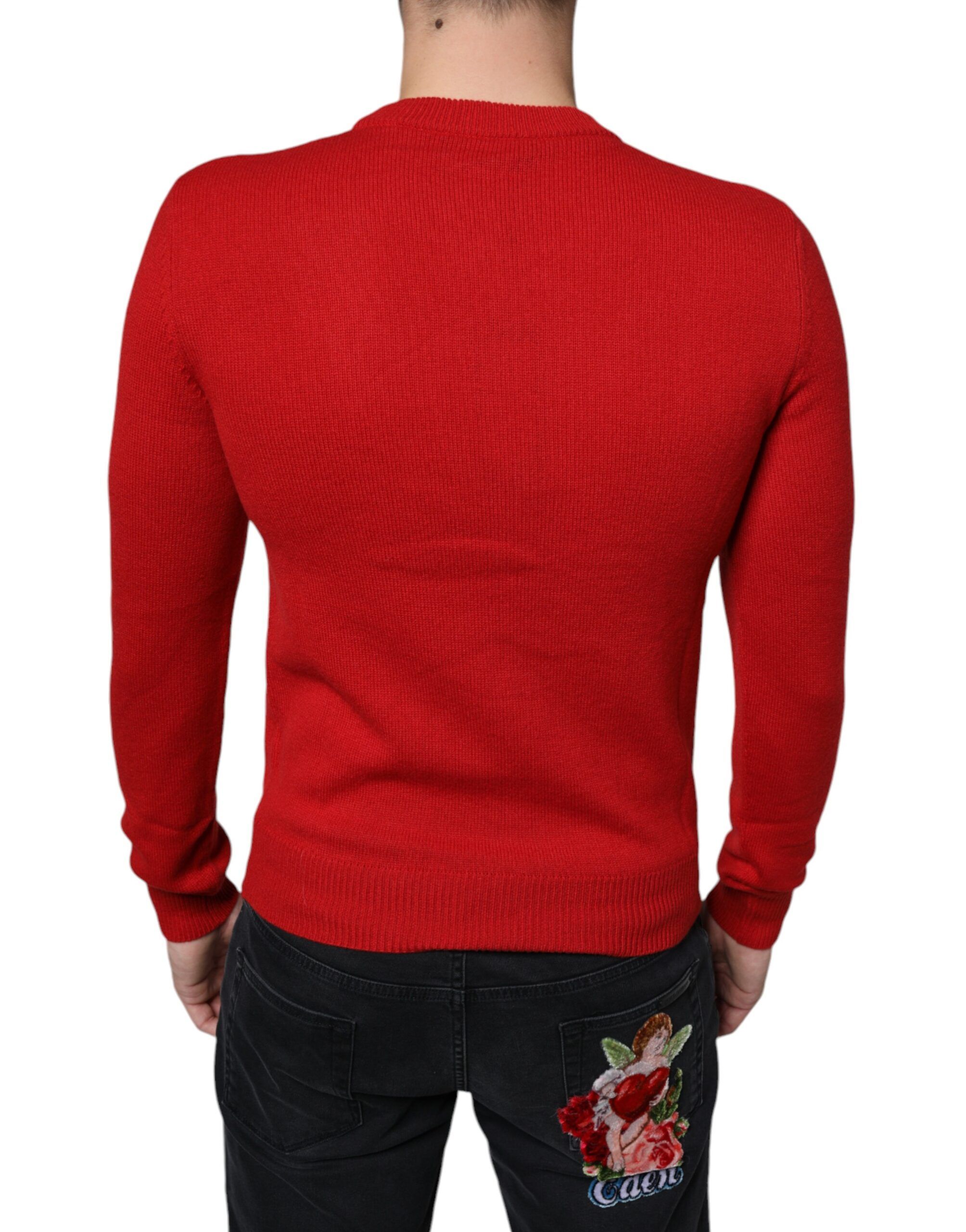 I'm The King Wool Crew Neck Sweatshirt Men's Sweater - Dolce & Gabbana - Modalova