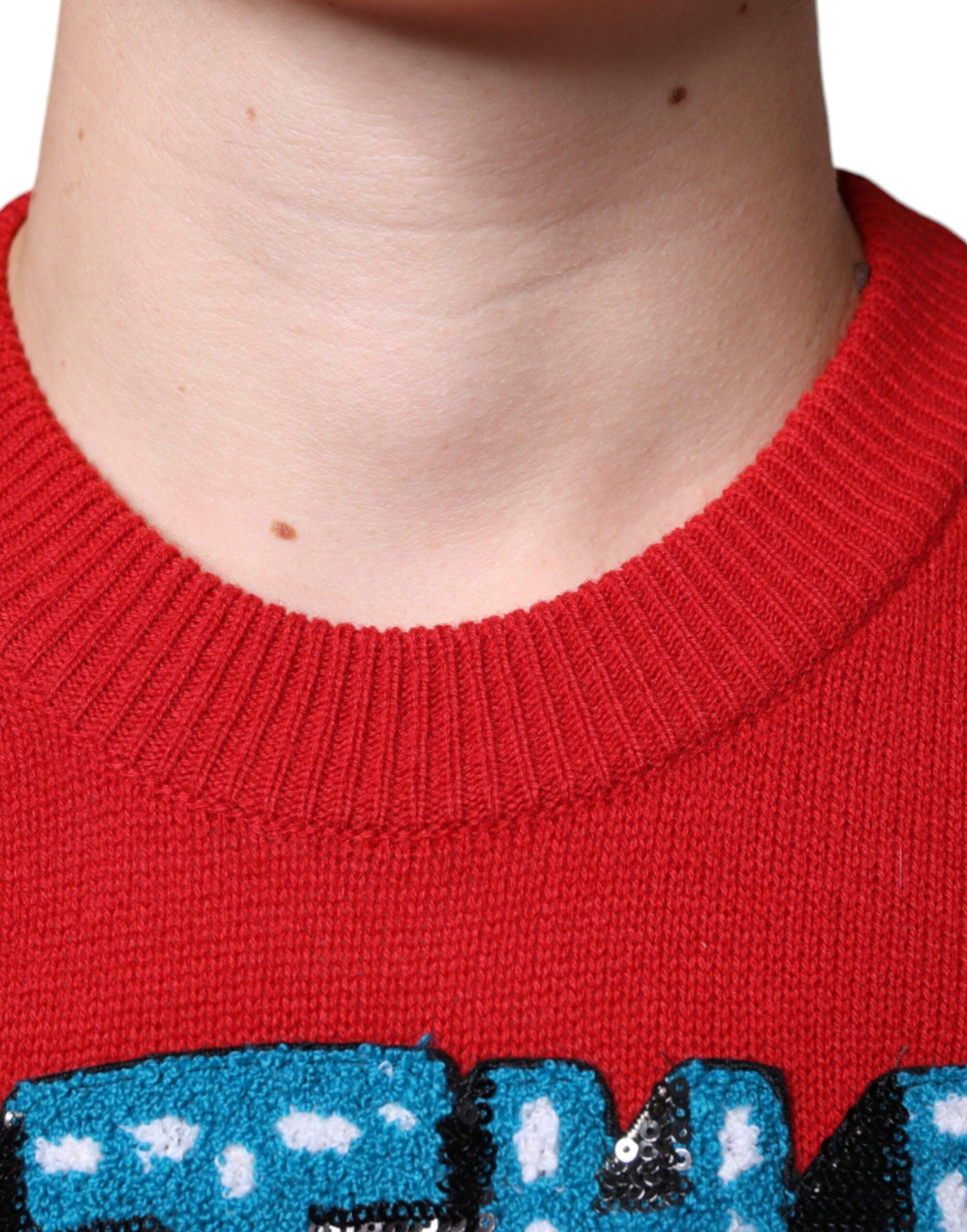 I'm The King Wool Crew Neck Sweatshirt Men's Sweater - Dolce & Gabbana - Modalova