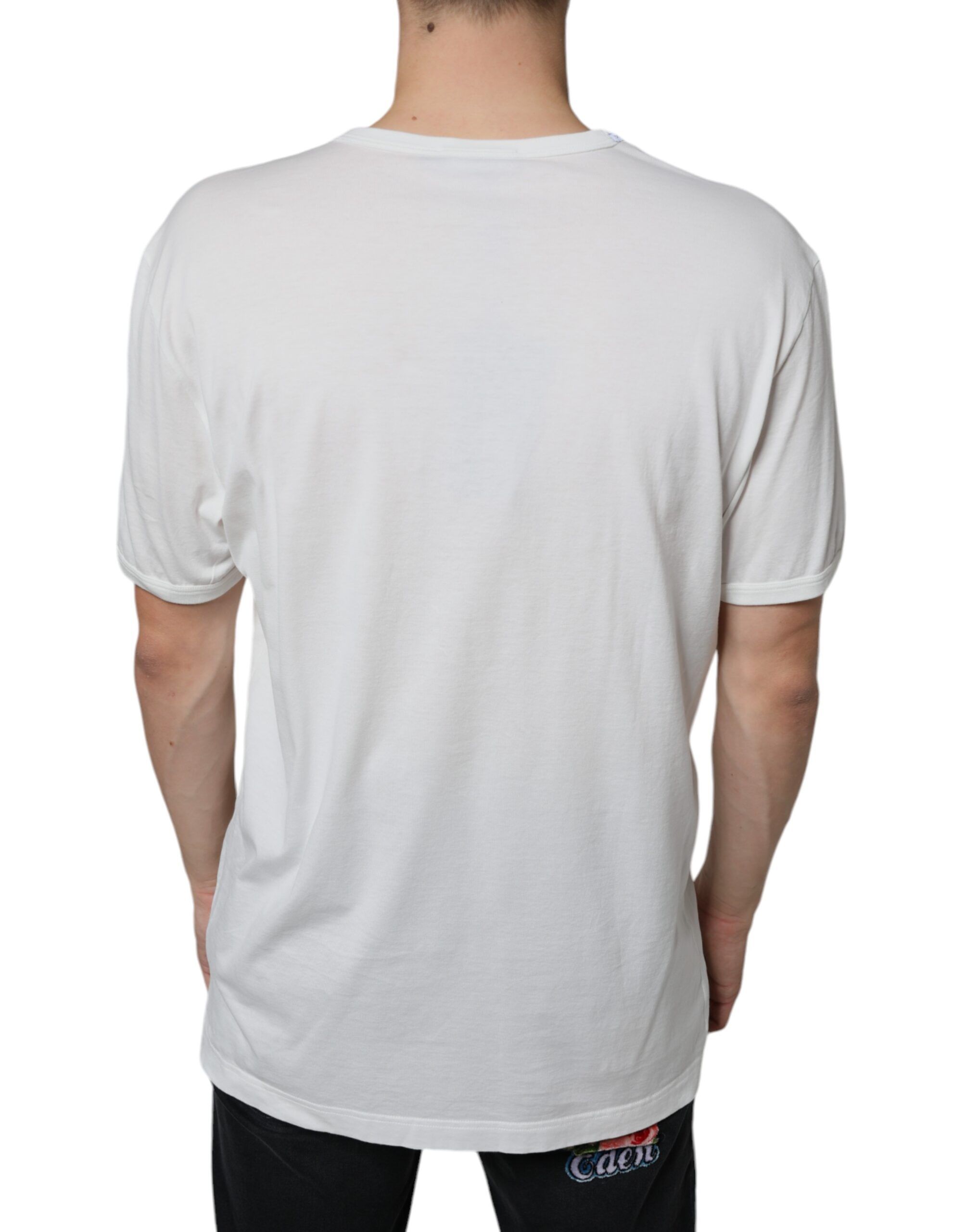 Logo Embossed Cotton Crewneck Men's T-shirt (Pre-Owned) - Dolce & Gabbana - Modalova