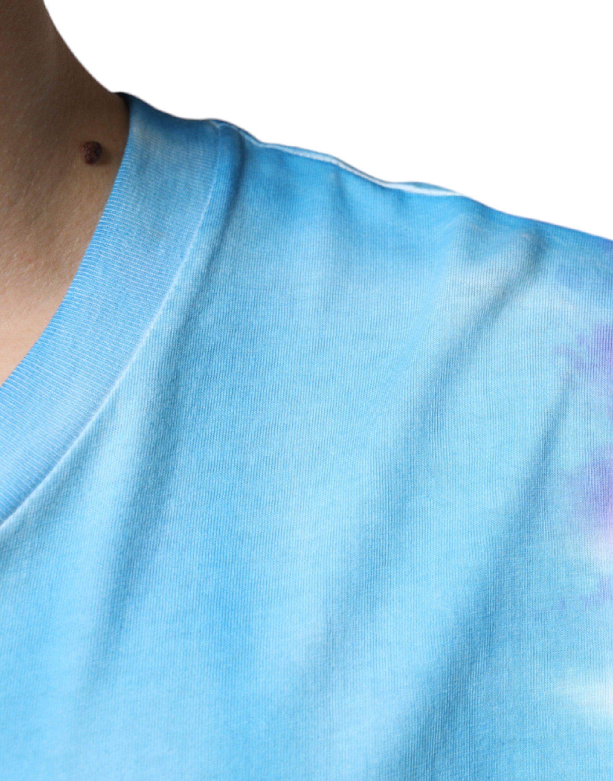 Tie Dye Cotton Sleeveless Men's T-shirt - Dolce & Gabbana - Modalova