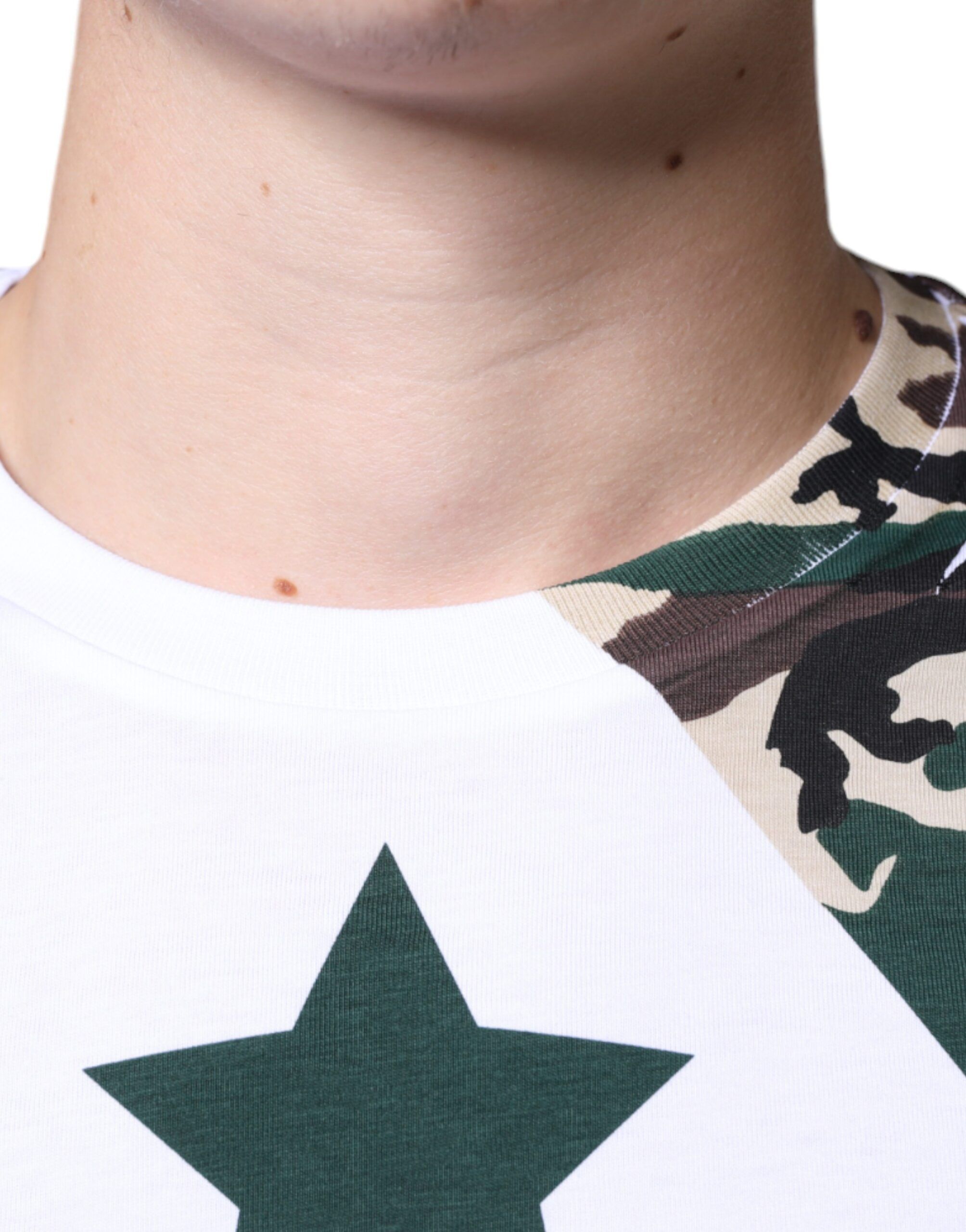 Camouflage Stars Crew Neck Men's T-shirt (Pre-Owned) - Dolce & Gabbana - Modalova