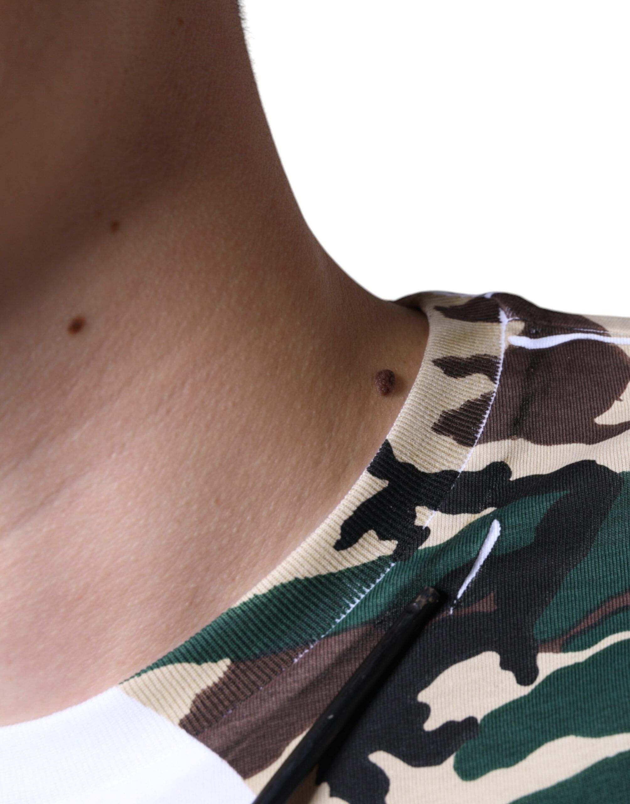 Camouflage Stars Crew Neck Men's T-shirt (Pre-Owned) - Dolce & Gabbana - Modalova