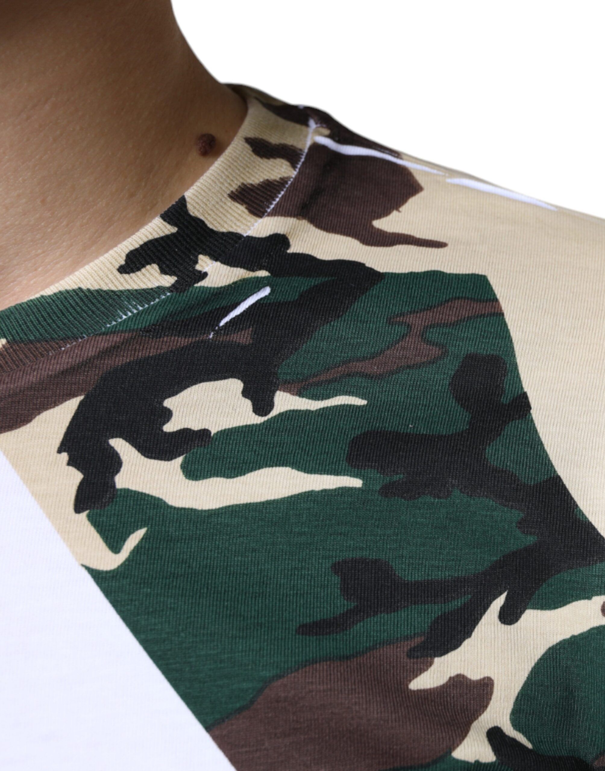 Camouflage Stars Crew Neck Men's T-shirt (Pre-Owned) - Dolce & Gabbana - Modalova