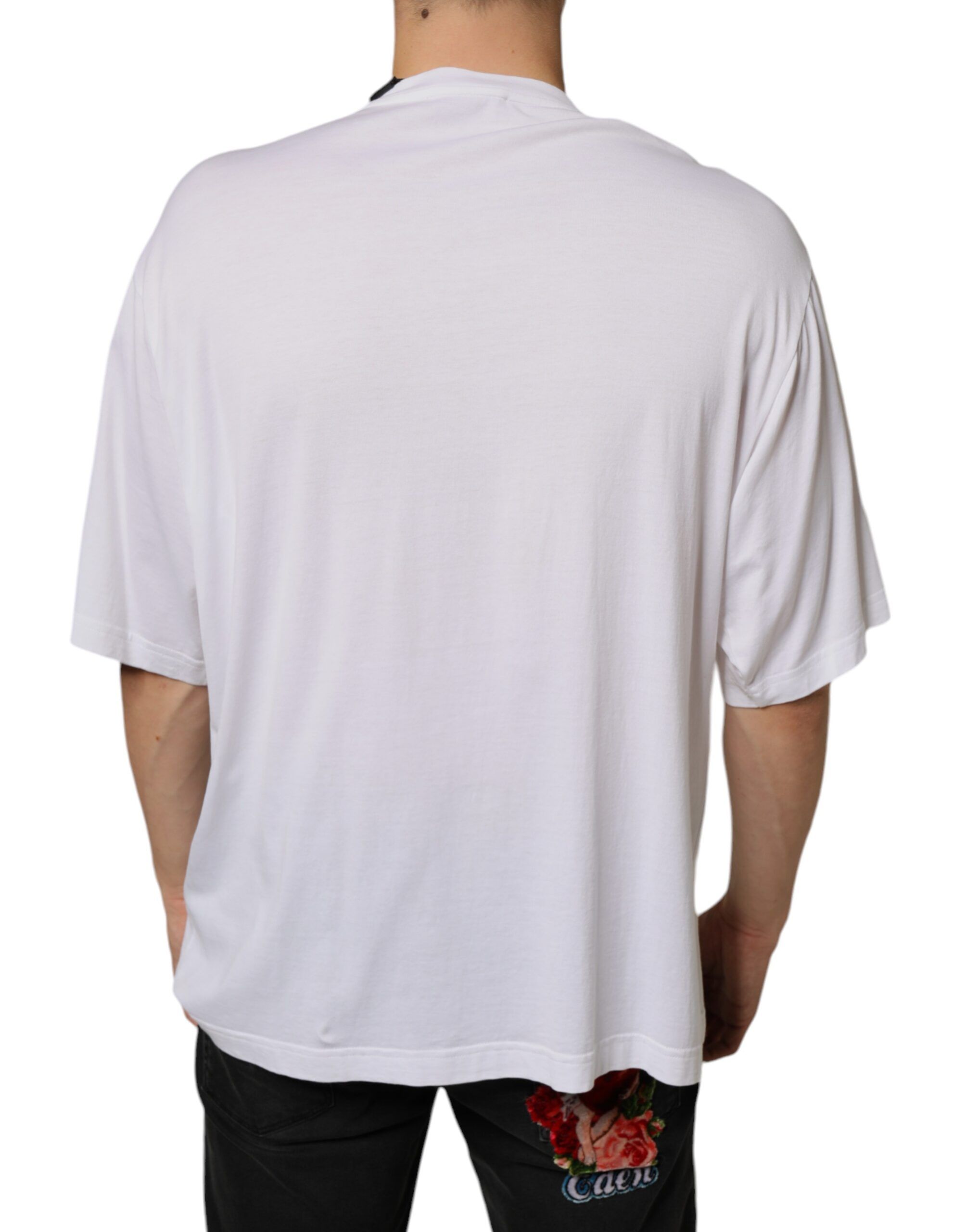 Cotton Necklace Embellished Men's T-shirt - Dolce & Gabbana - Modalova