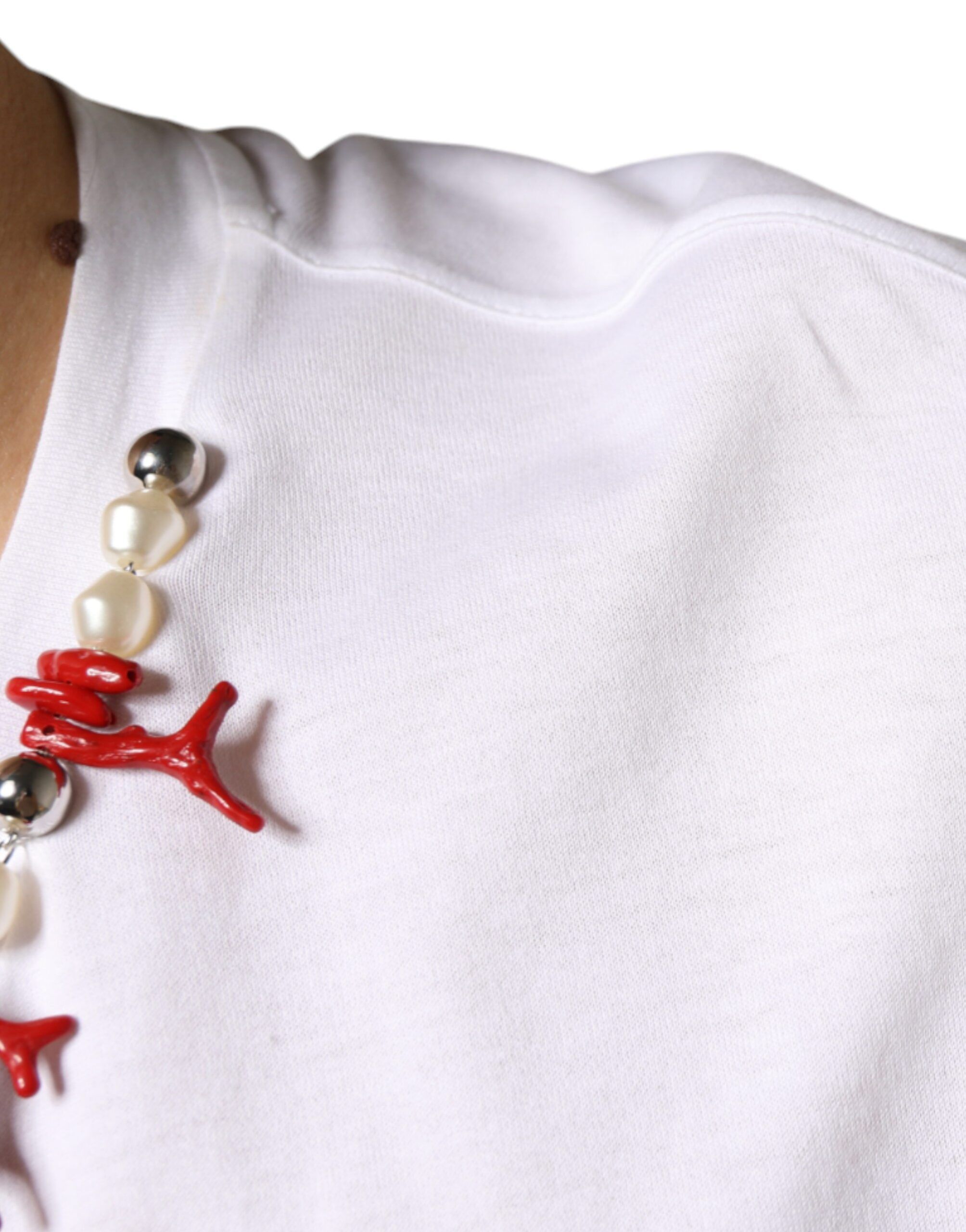 Cotton Necklace Embellished Men's T-shirt - Dolce & Gabbana - Modalova