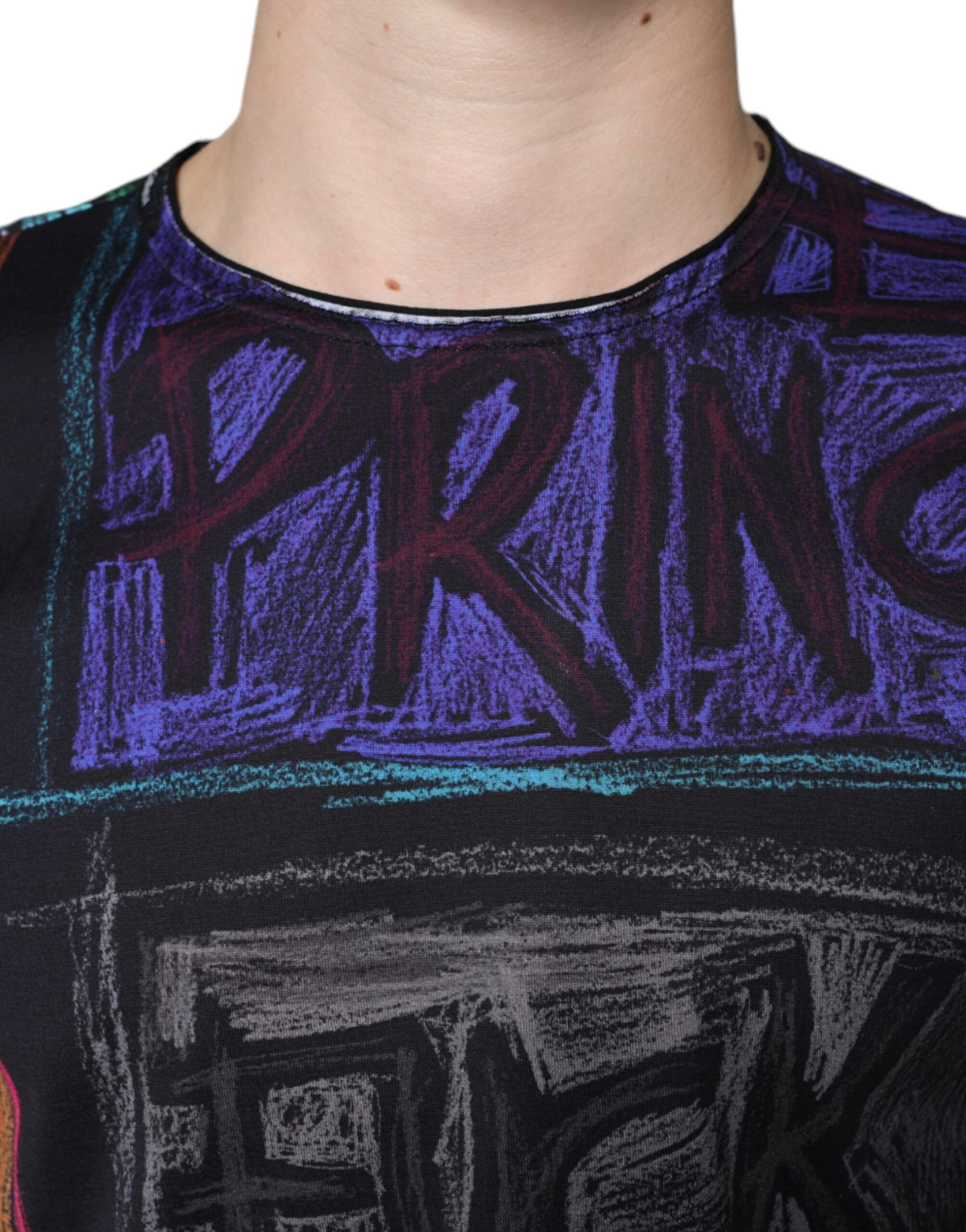 Graphic Print Cotton Men's T-shirt - Dolce & Gabbana - Modalova