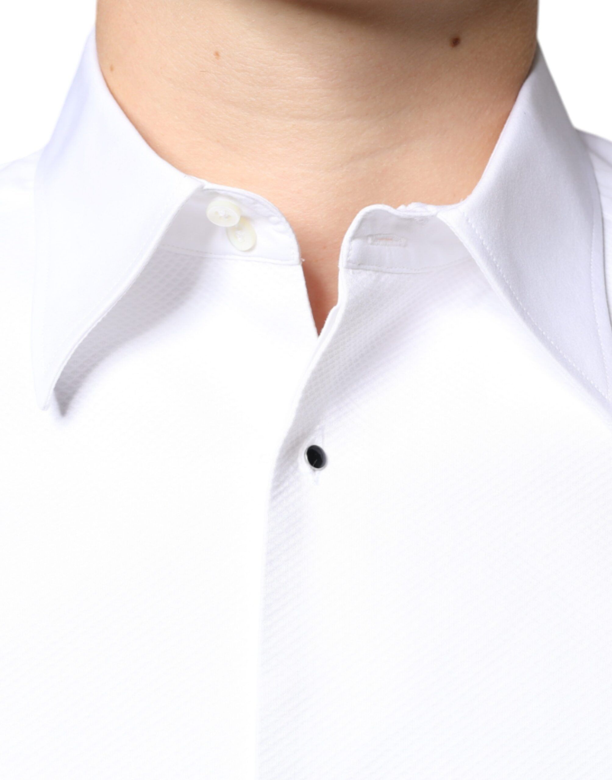 Bib Cotton Poplin Formal Dress Men's Shirt - Dolce & Gabbana - Modalova