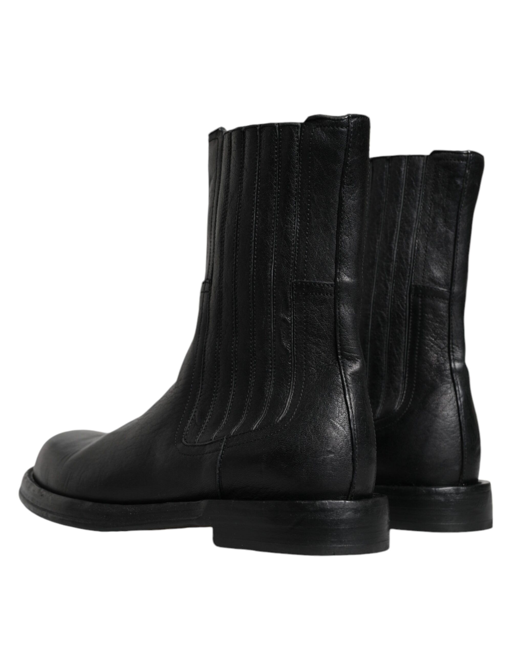 Horse Leather Mid Calf Boots Men's Shoes (Pre-Owned) - Dolce & Gabbana - Modalova