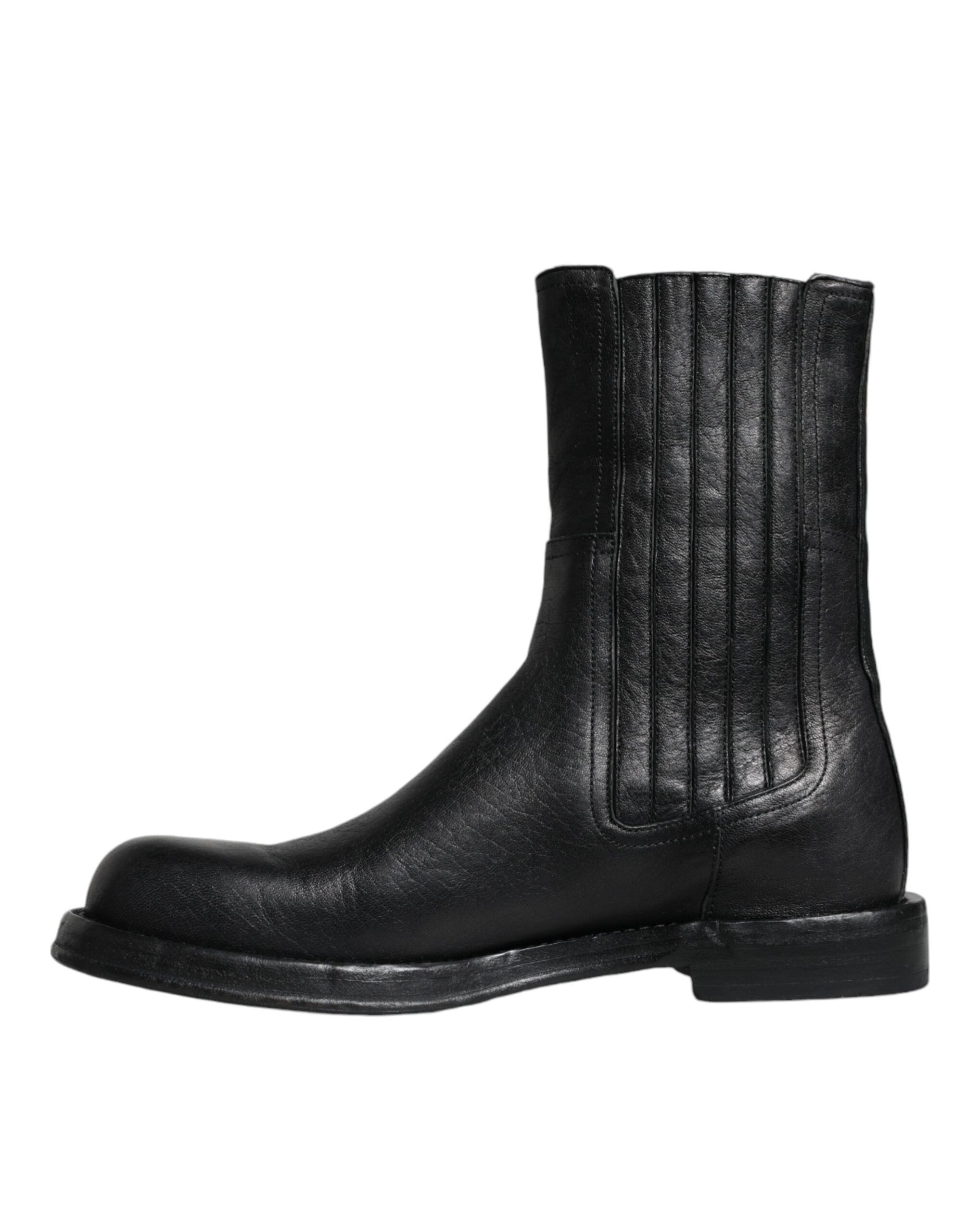 Horse Leather Mid Calf Boots Men's Shoes (Pre-Owned) - Dolce & Gabbana - Modalova