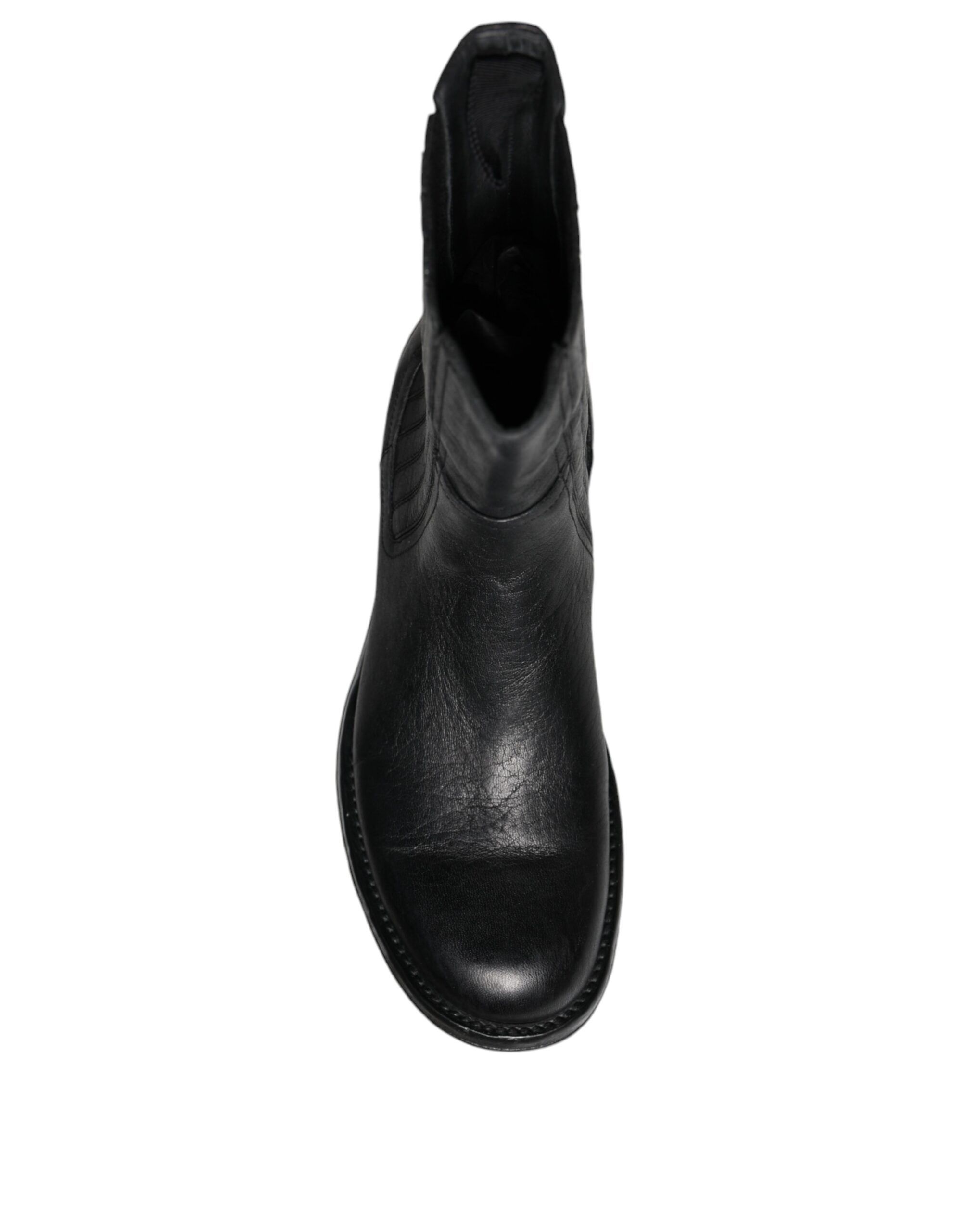 Horse Leather Mid Calf Boots Men's Shoes (Pre-Owned) - Dolce & Gabbana - Modalova
