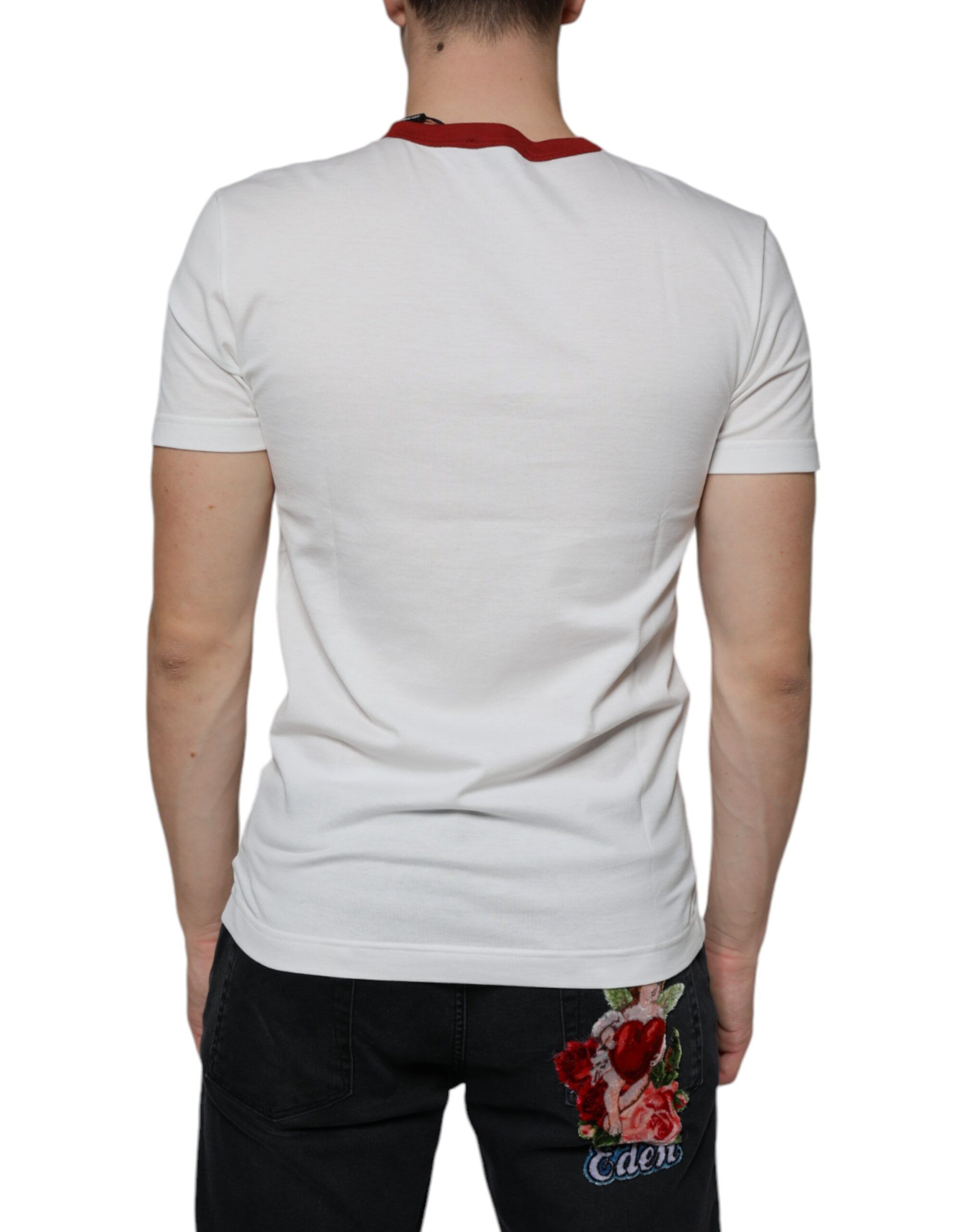 Graphic Print Cotton Crew Neck Men's T-shirt (Pre-Owned) - Dolce & Gabbana - Modalova