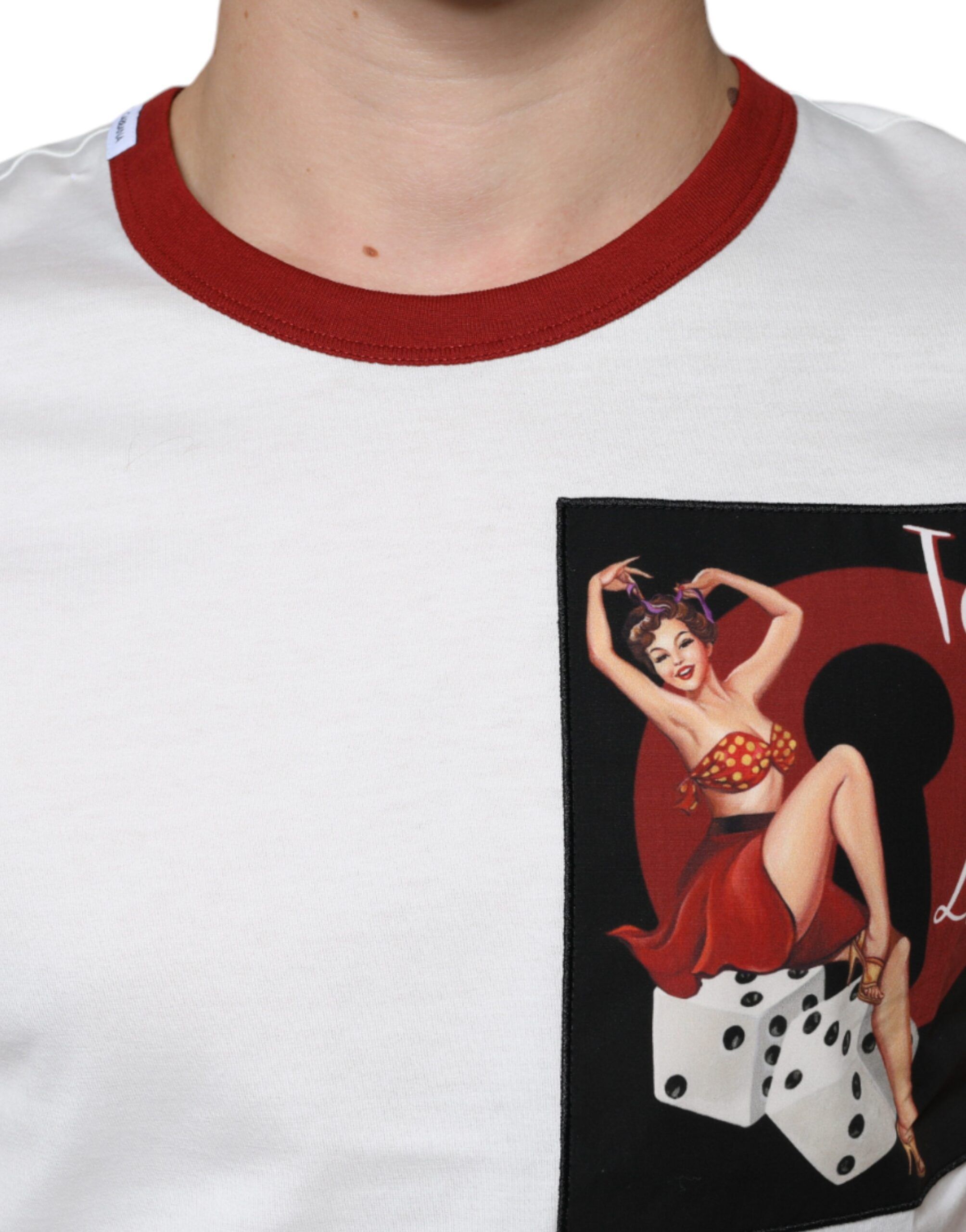 Graphic Print Cotton Crew Neck Men's T-shirt (Pre-Owned) - Dolce & Gabbana - Modalova