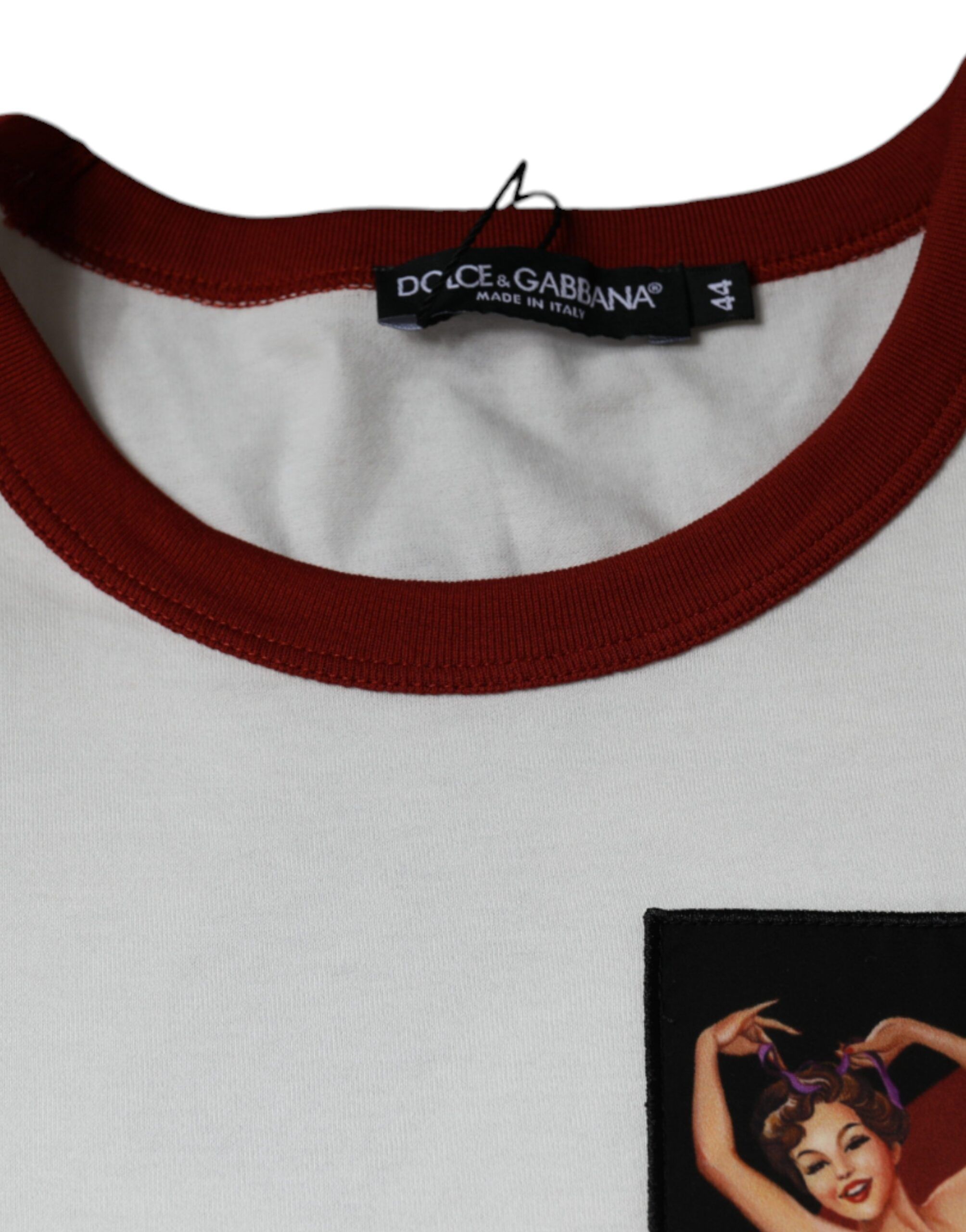 Graphic Print Cotton Crew Neck Men's T-shirt (Pre-Owned) - Dolce & Gabbana - Modalova