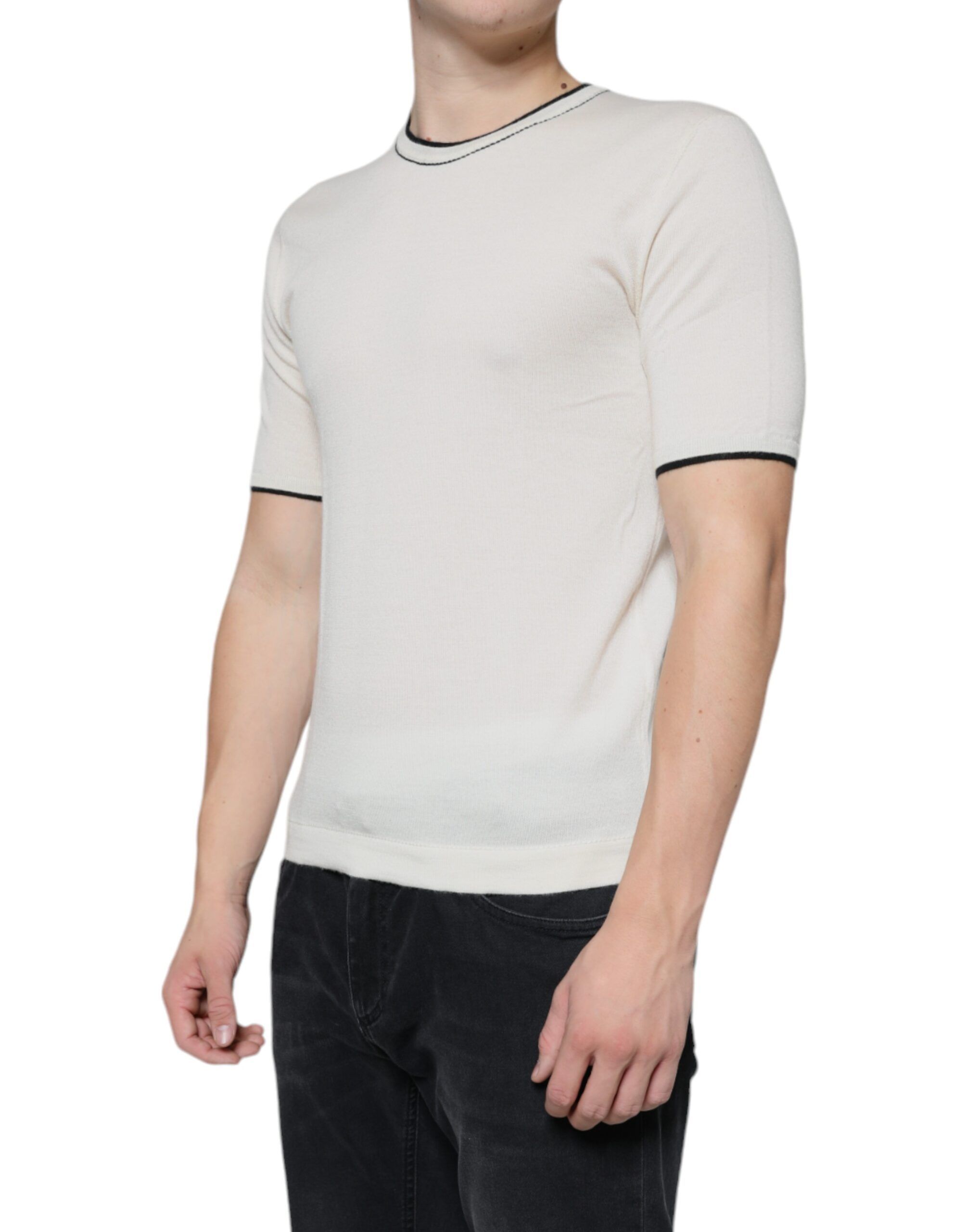 Cashmere Short Sleeves Men's T-shirt - Dolce & Gabbana - Modalova