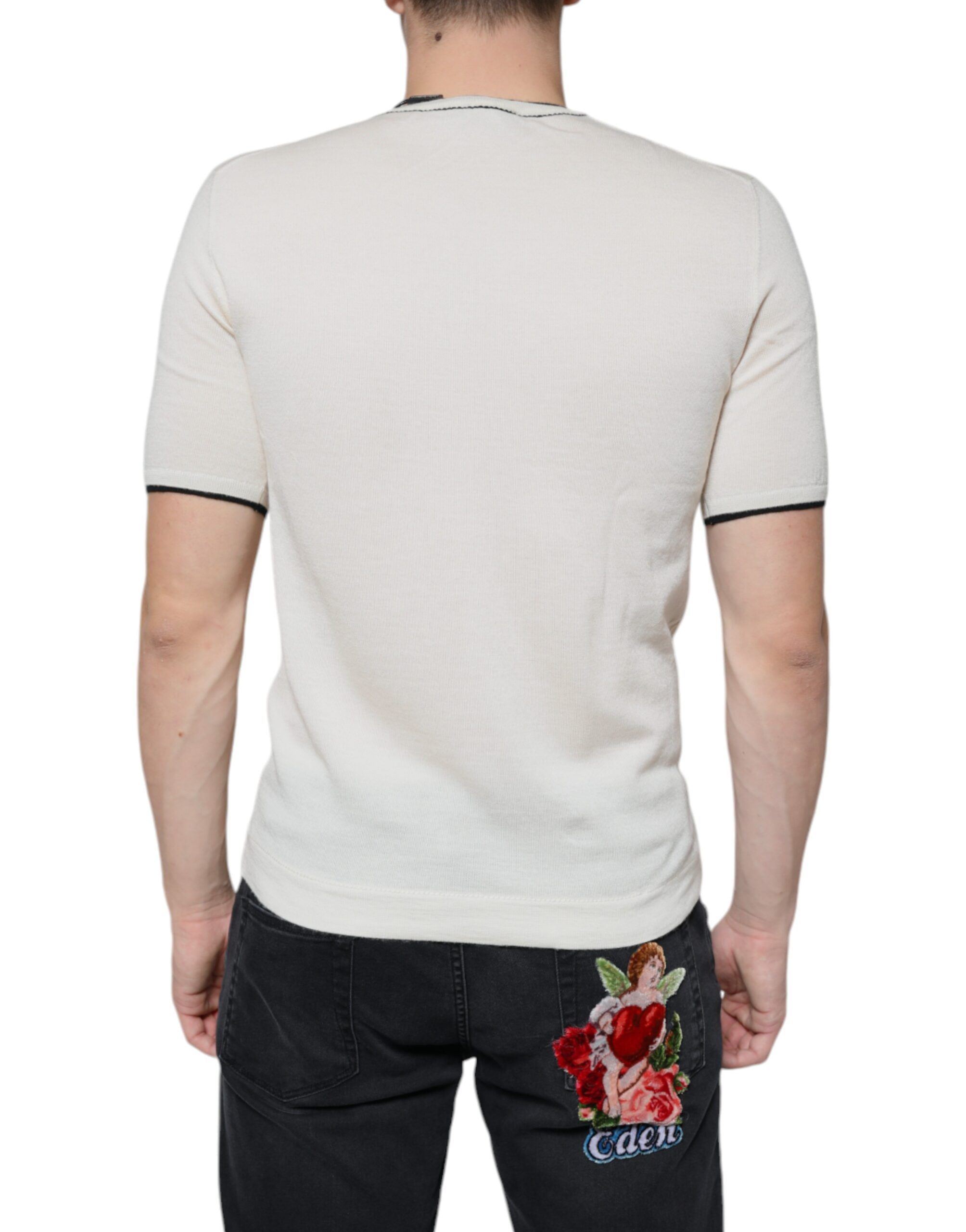 Cashmere Short Sleeves Men's T-shirt - Dolce & Gabbana - Modalova