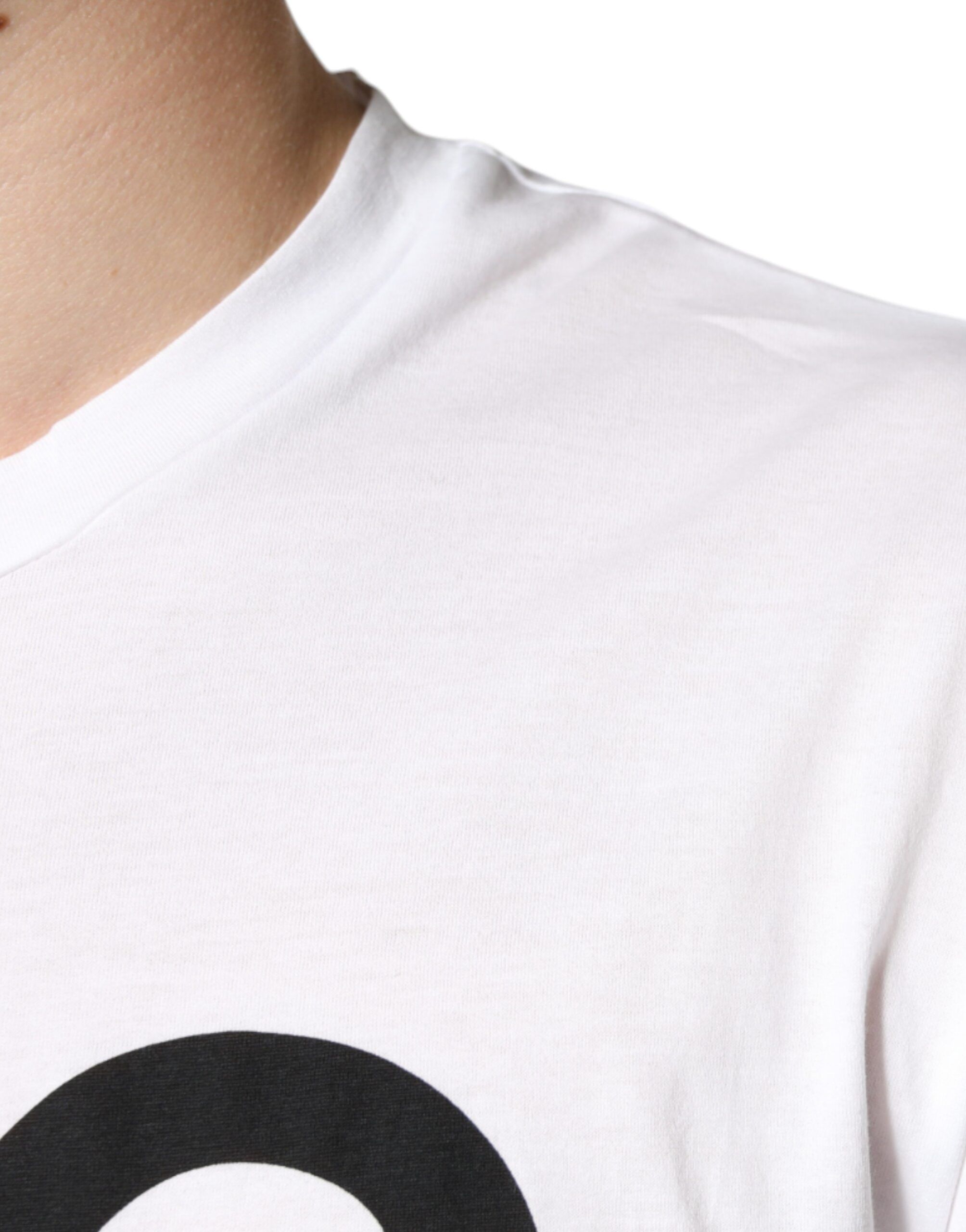 Cotton DG Logo Print Casual Men's T-shirt - Dolce & Gabbana - Modalova