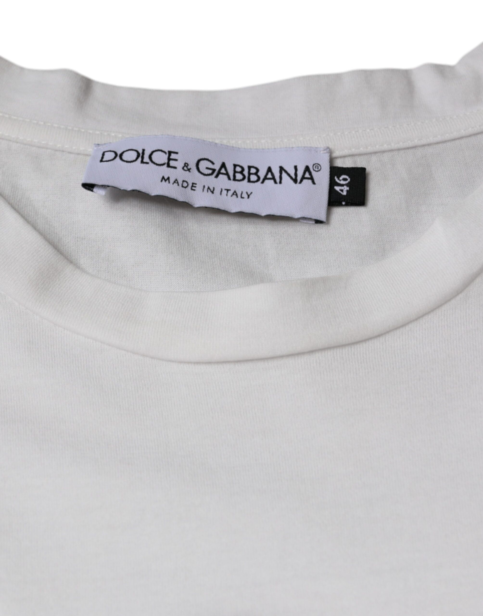 Cotton DG Logo Print Casual Men's T-shirt - Dolce & Gabbana - Modalova