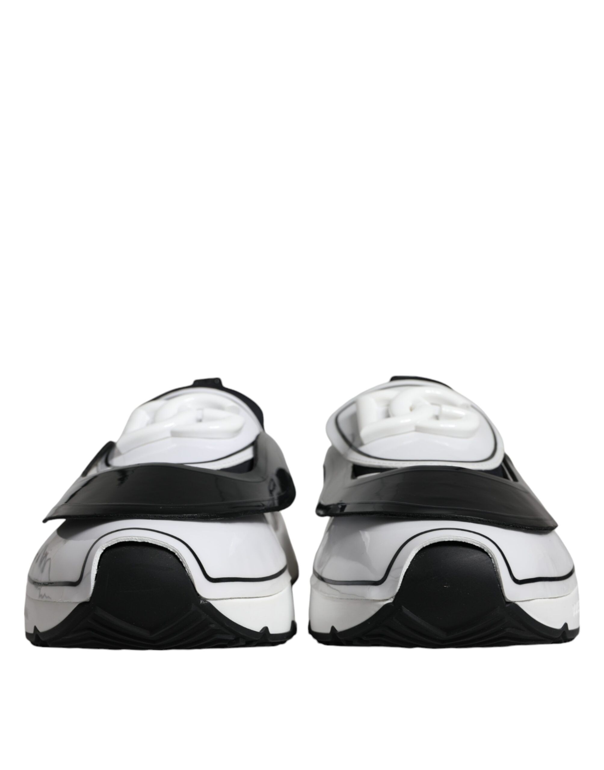White Black Logo Plaque Daymaster Sneakers Men's Shoes - Dolce & Gabbana - Modalova