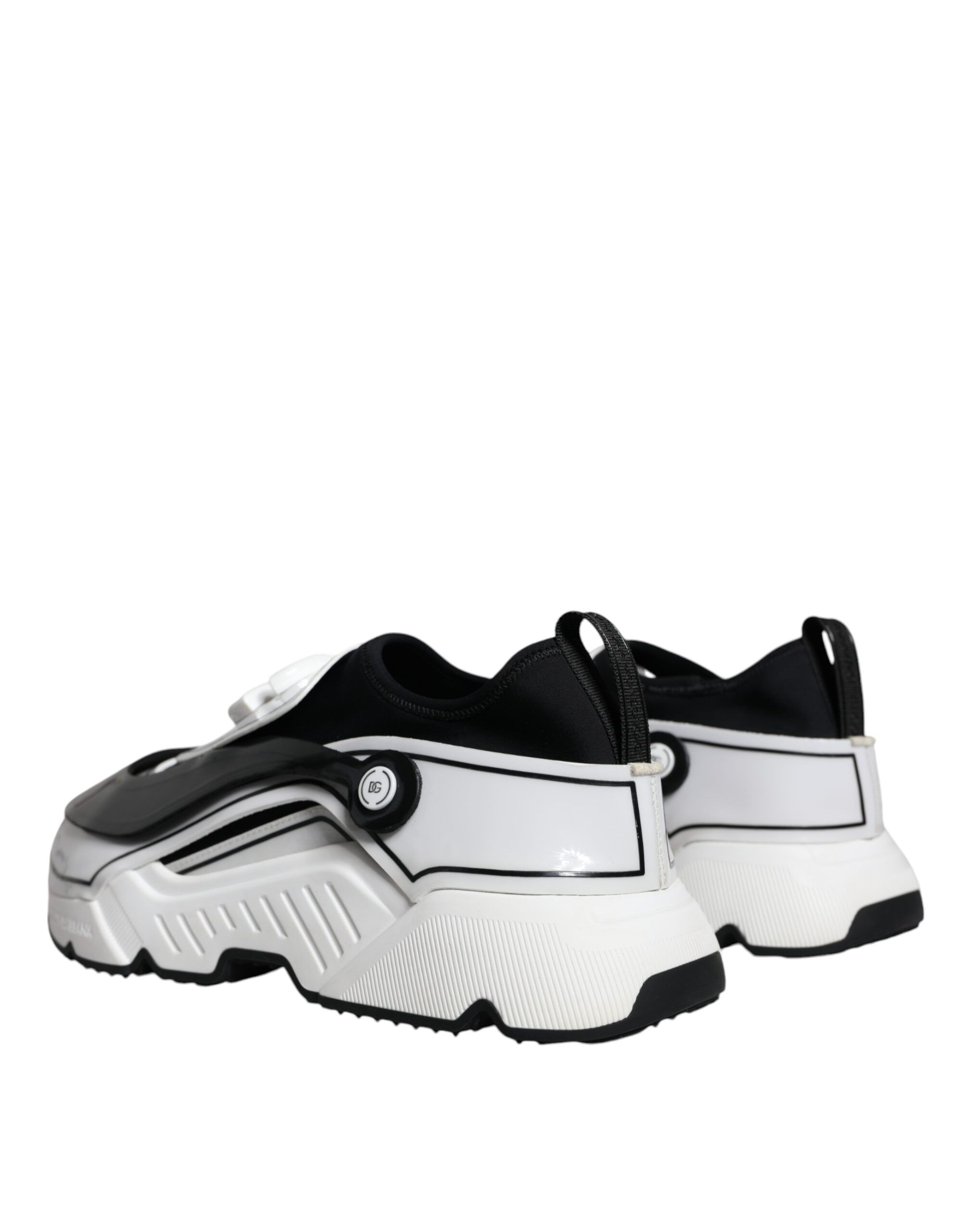 White Black Logo Plaque Daymaster Sneakers Men's Shoes - Dolce & Gabbana - Modalova