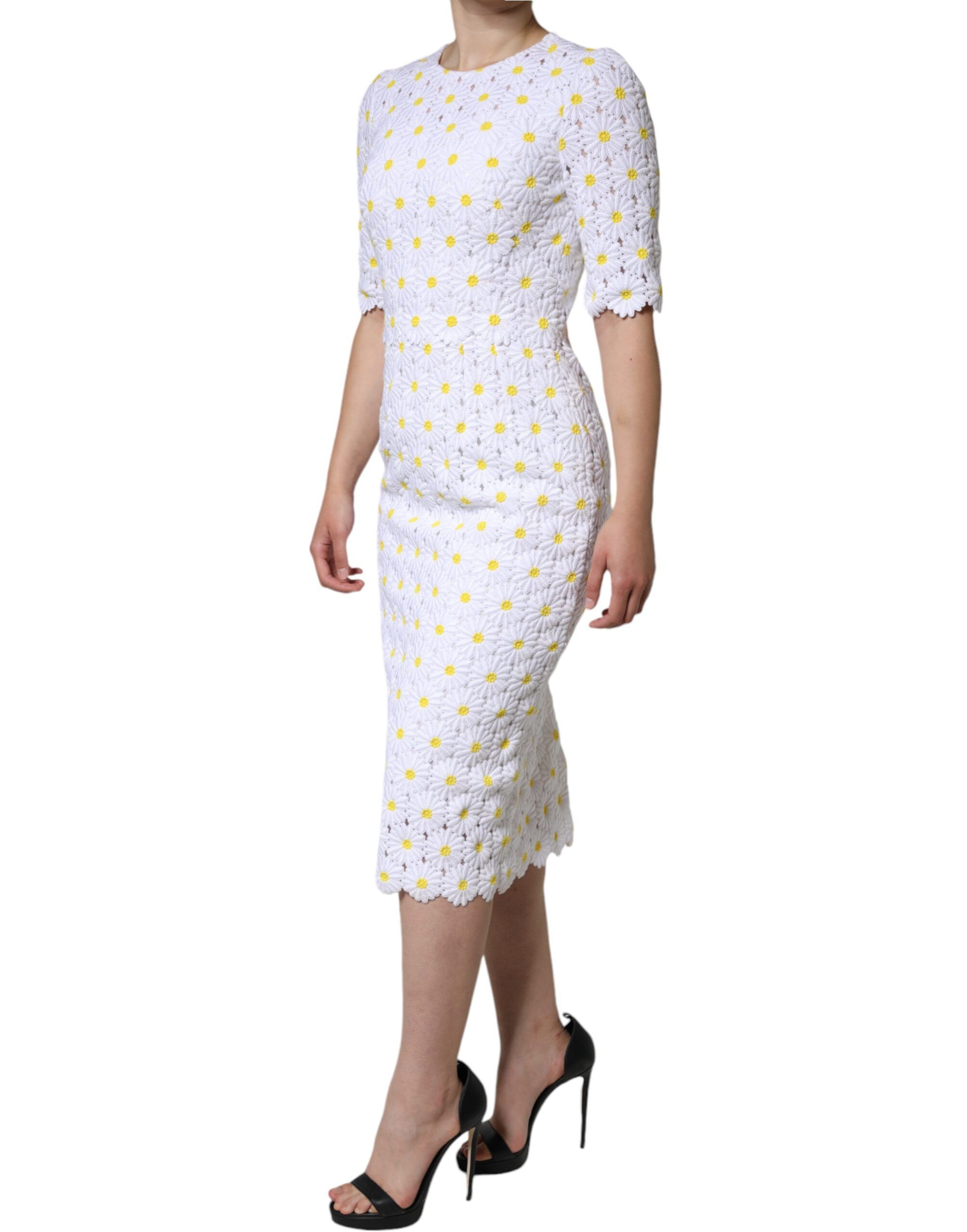 Daisy Macrame Lace Sheath Midi Women's Dress (Pre-Owned) - Dolce & Gabbana - Modalova