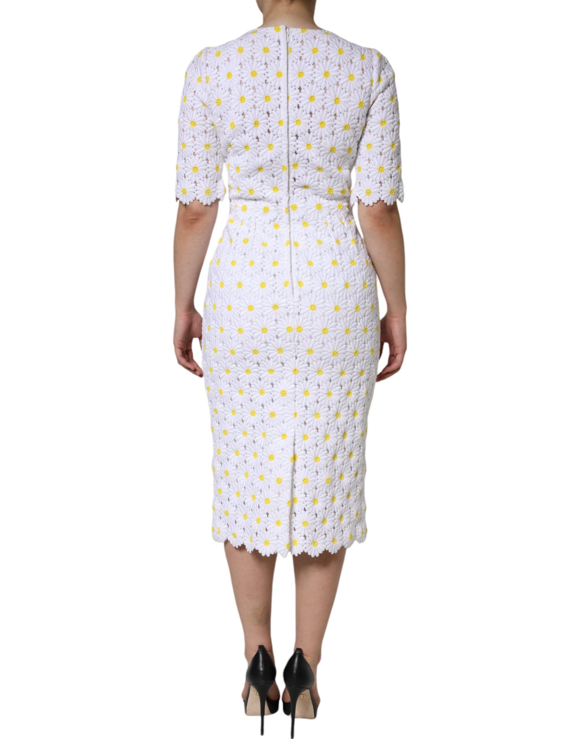 Daisy Macrame Lace Sheath Midi Women's Dress (Pre-Owned) - Dolce & Gabbana - Modalova