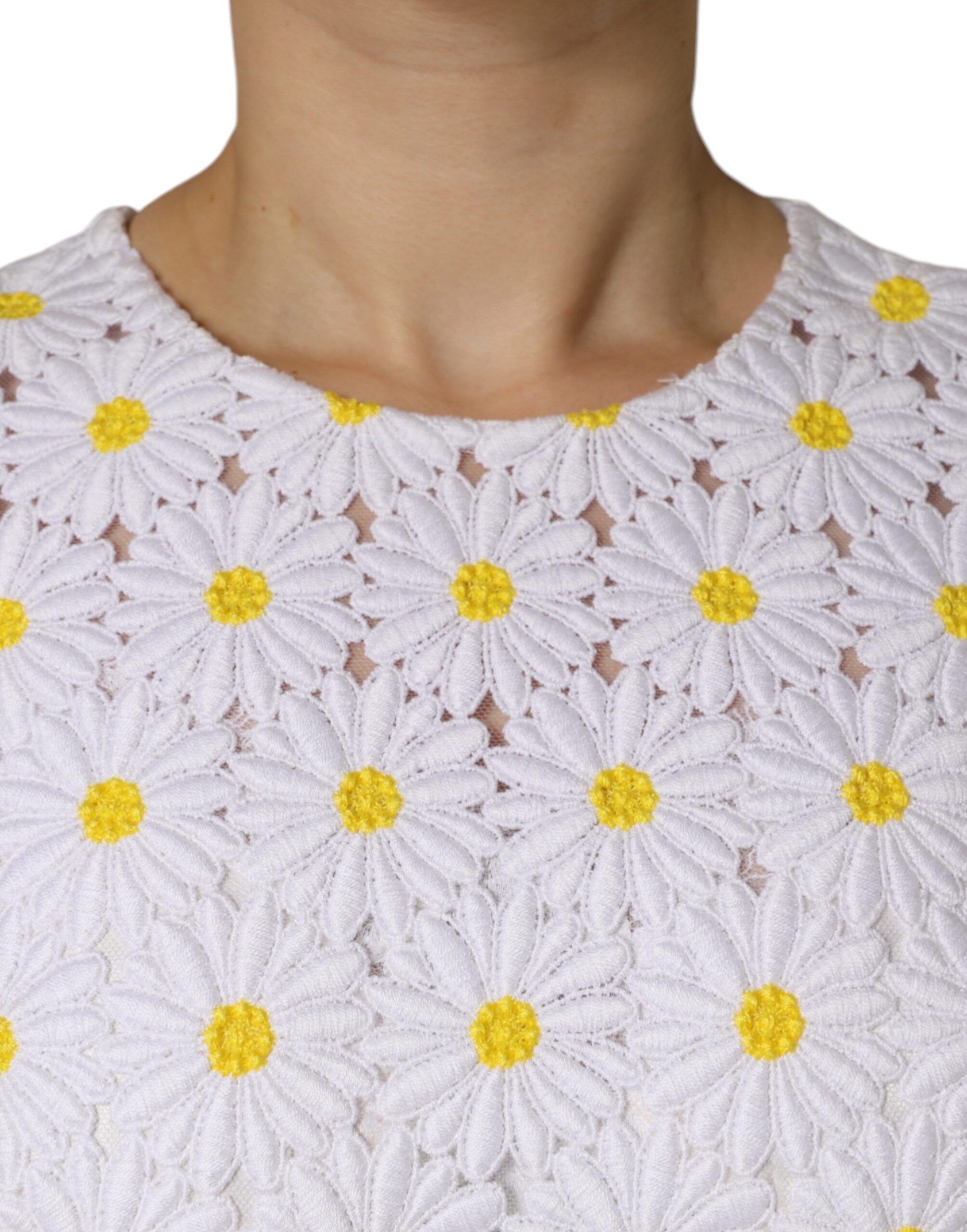 Daisy Macrame Lace Sheath Midi Women's Dress (Pre-Owned) - Dolce & Gabbana - Modalova