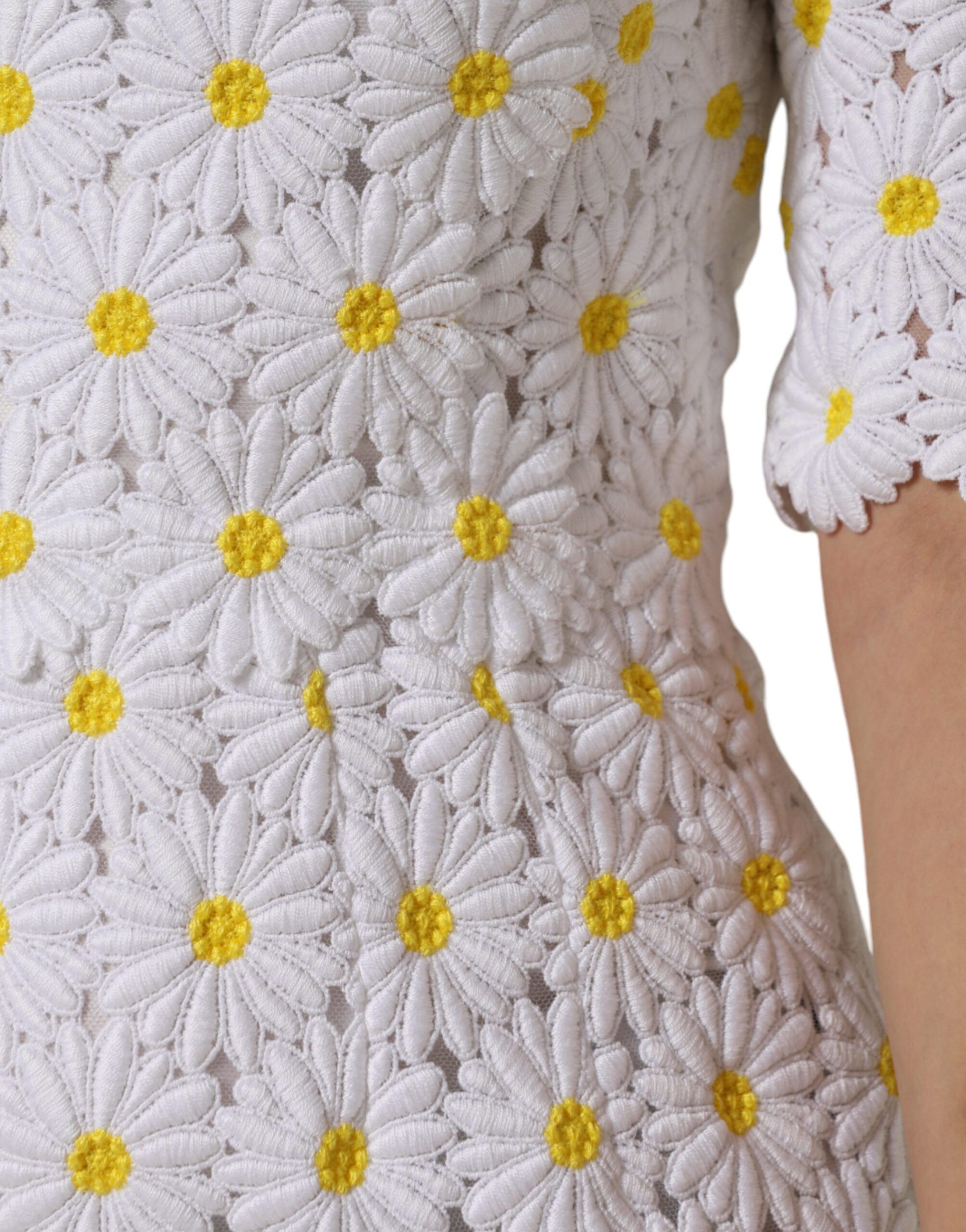 Daisy Macrame Lace Sheath Midi Women's Dress (Pre-Owned) - Dolce & Gabbana - Modalova