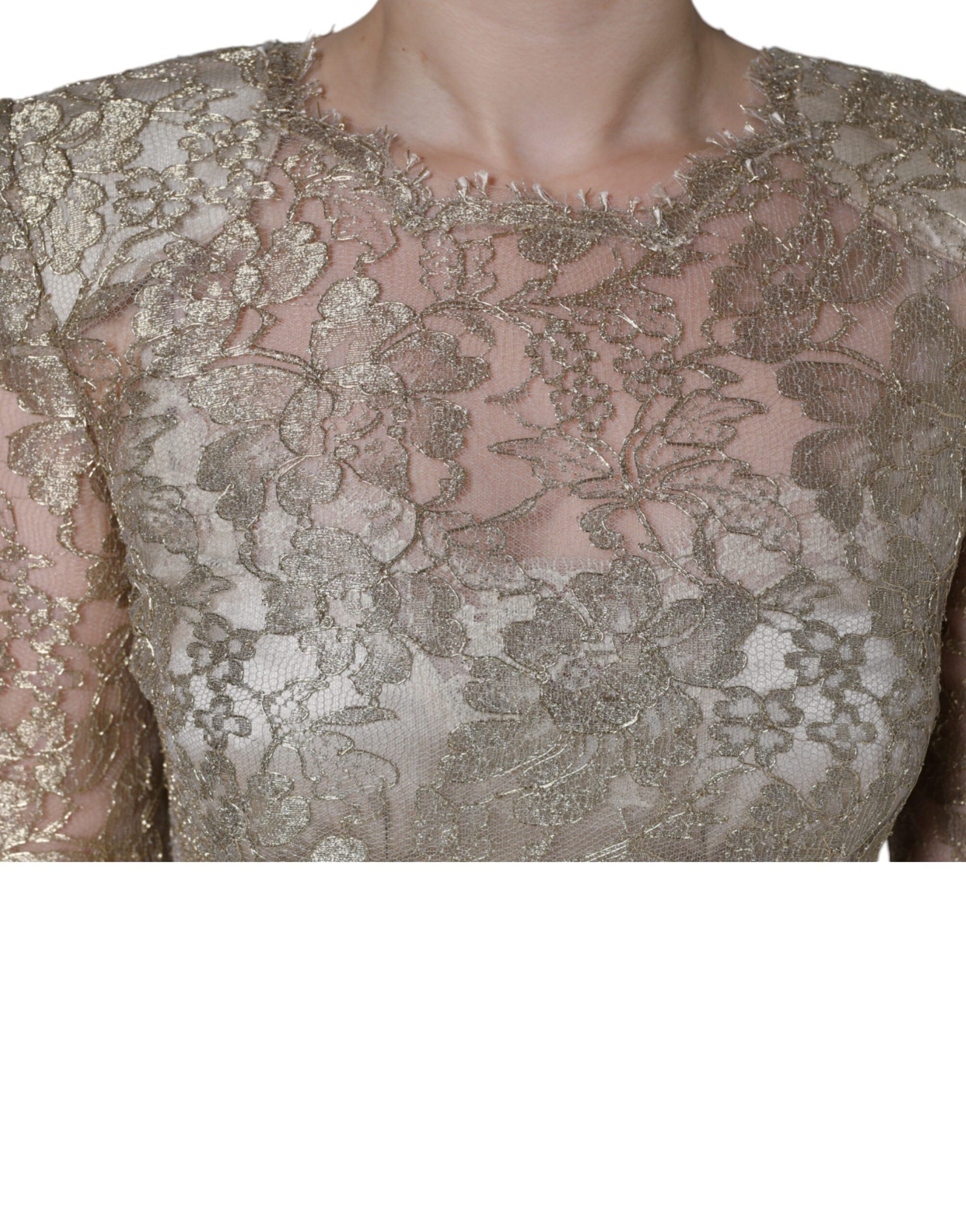 Floral Lace A-line Sheath Mini Women's Dress - Dolce & Gabbana - Modalova