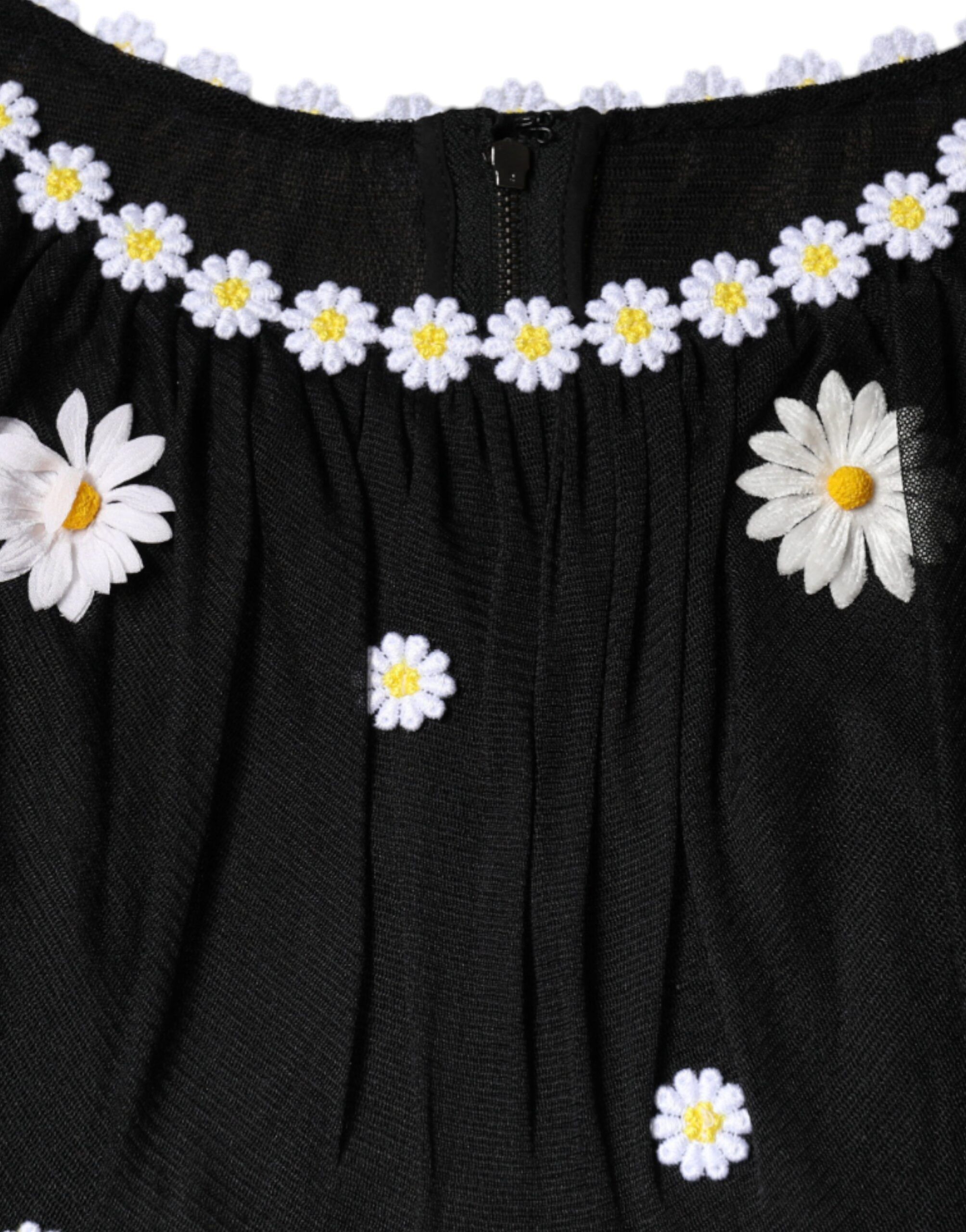 Silk Daisy A-line Long Maxi Women's Dress - Dolce & Gabbana - Modalova