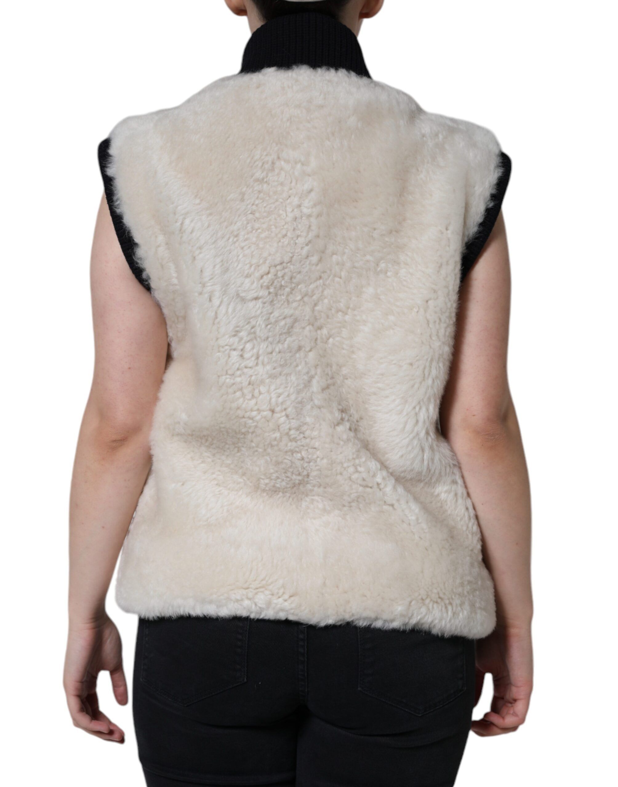 WARRENFORD Shearling Leather Vest Coat Women's Jacket - Burberry - Modalova