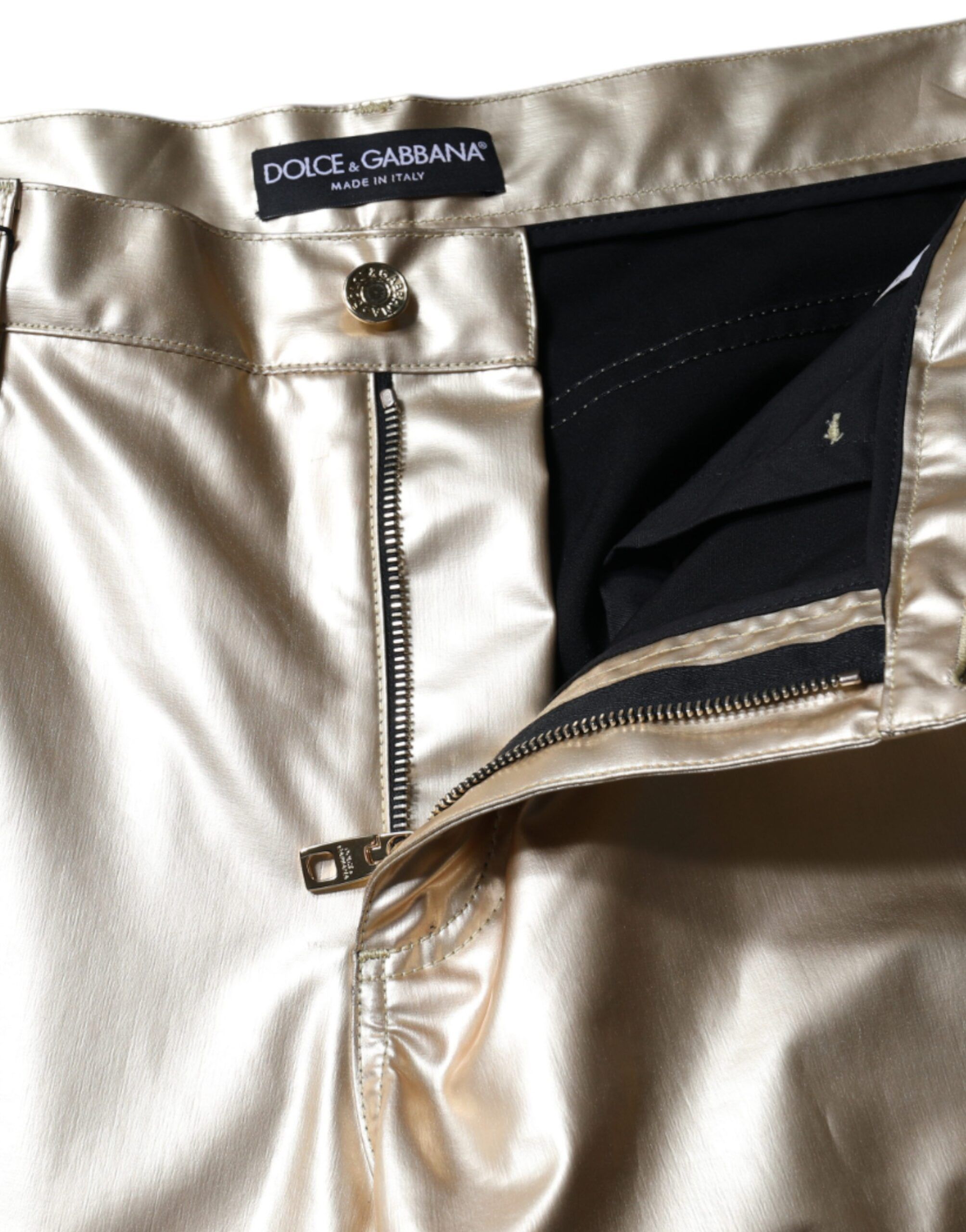 Metallic Polyester Tapered Women's Pants (Pre-Owned) - Dolce & Gabbana - Modalova