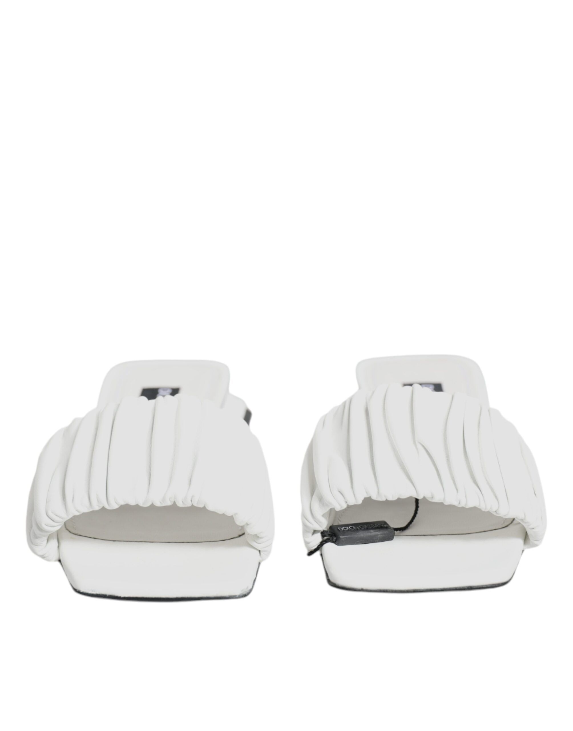 Leather Slides Flats Sandals Women's Shoes (Pre-Owned) - Dolce & Gabbana - Modalova