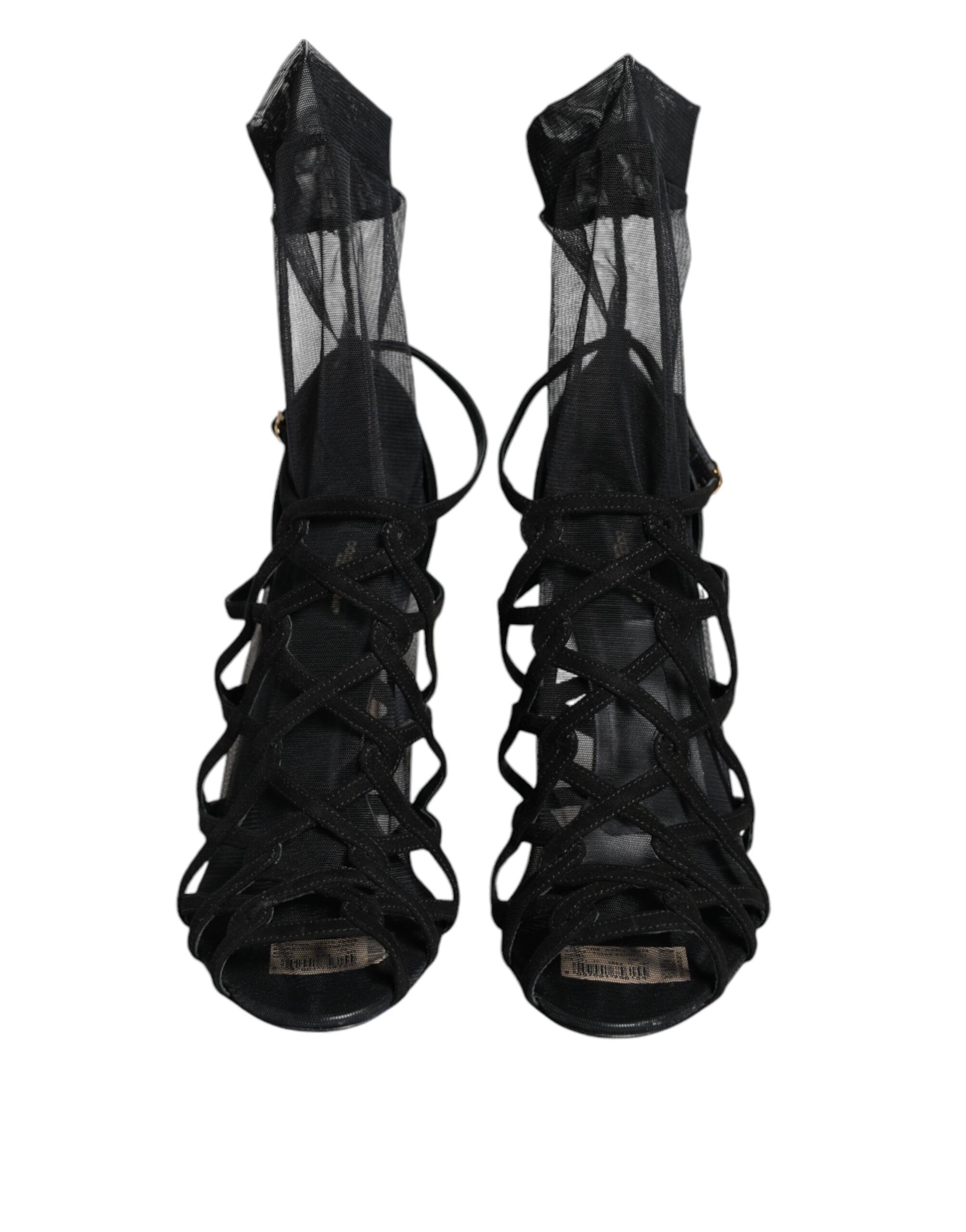 Tulle Stretch Heels Sandals Women's Shoes - Dolce & Gabbana - Modalova
