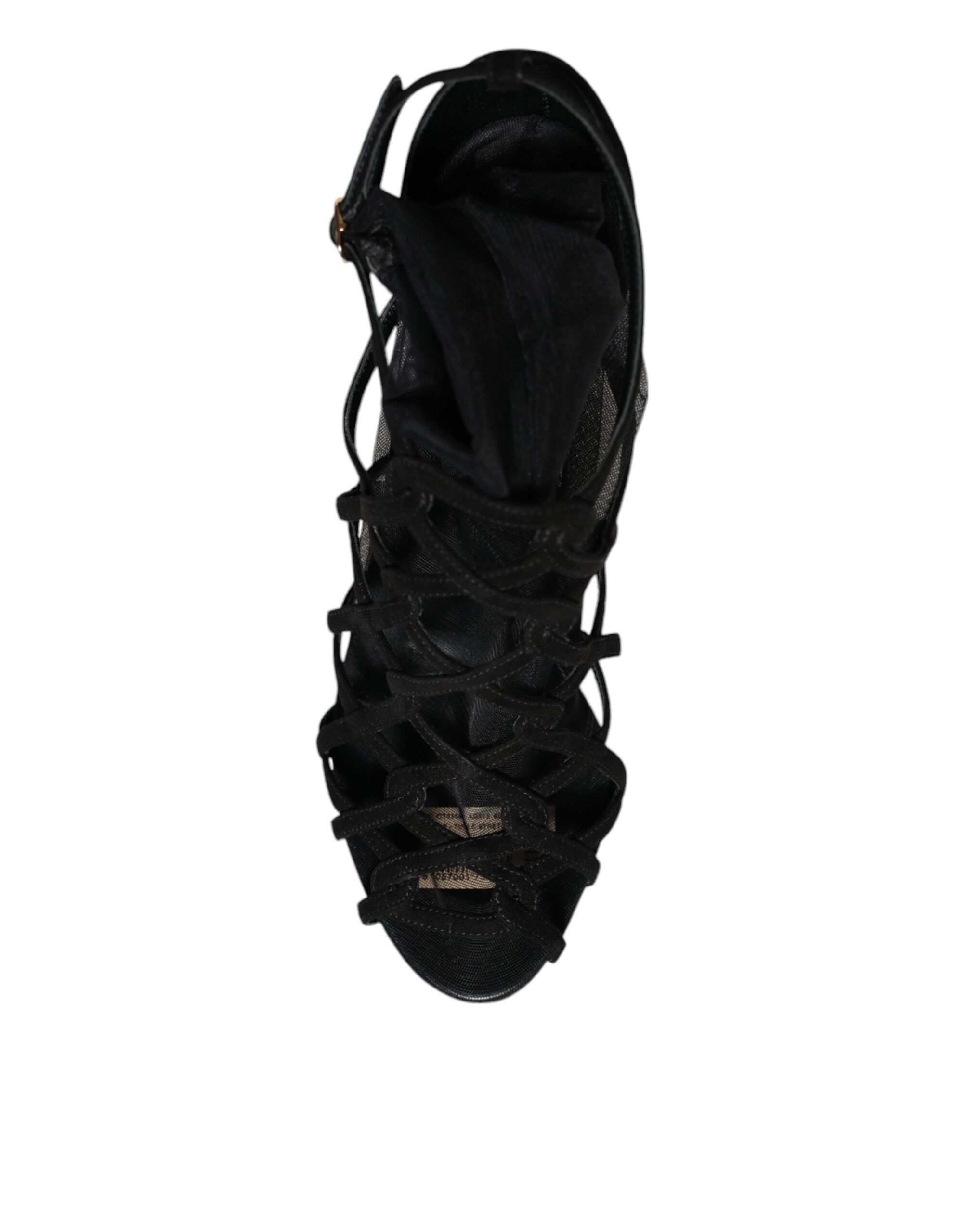 Tulle Stretch Heels Sandals Women's Shoes - Dolce & Gabbana - Modalova
