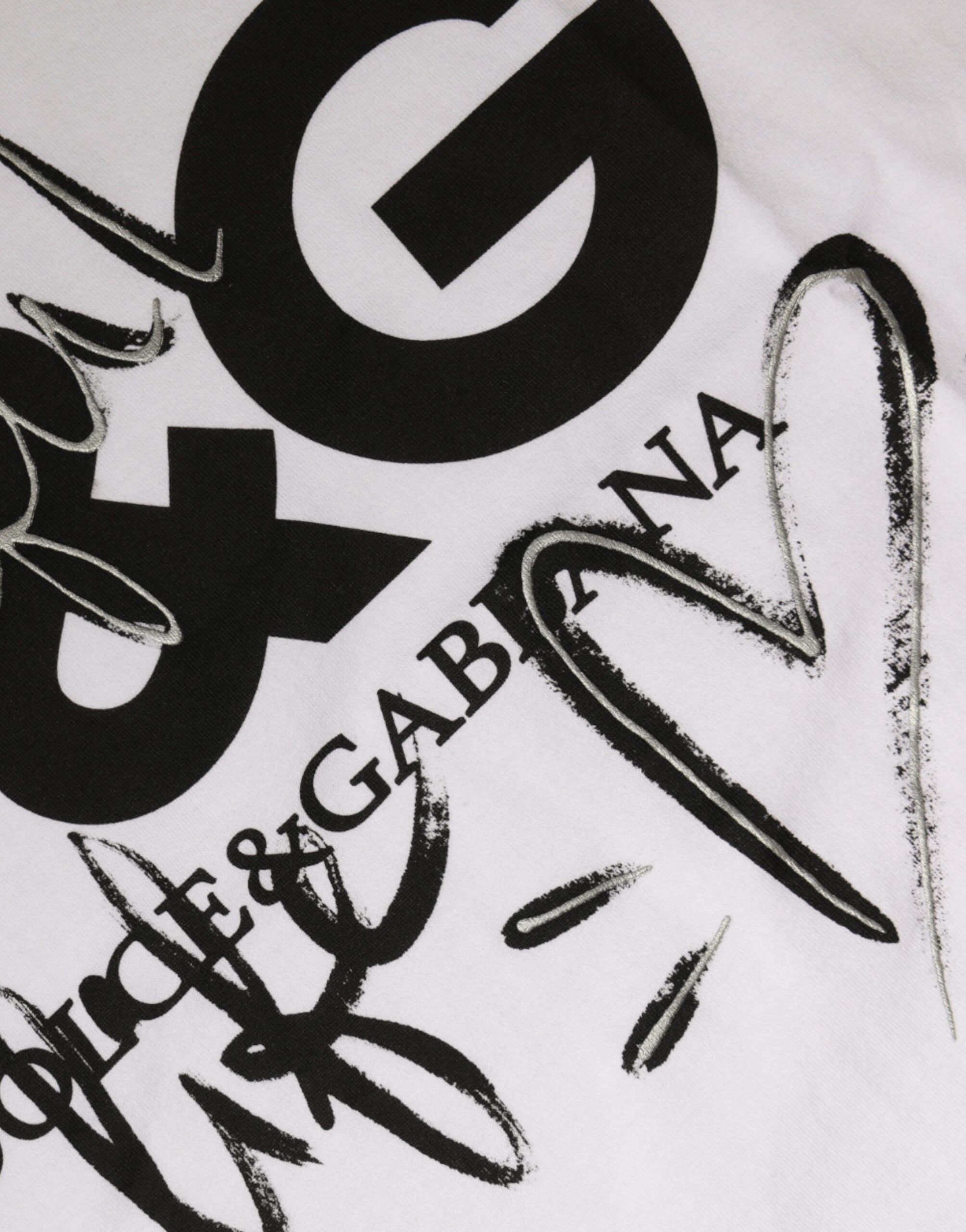 Cotton Logo Print Round Neck Women's T-shirt - Dolce & Gabbana - Modalova