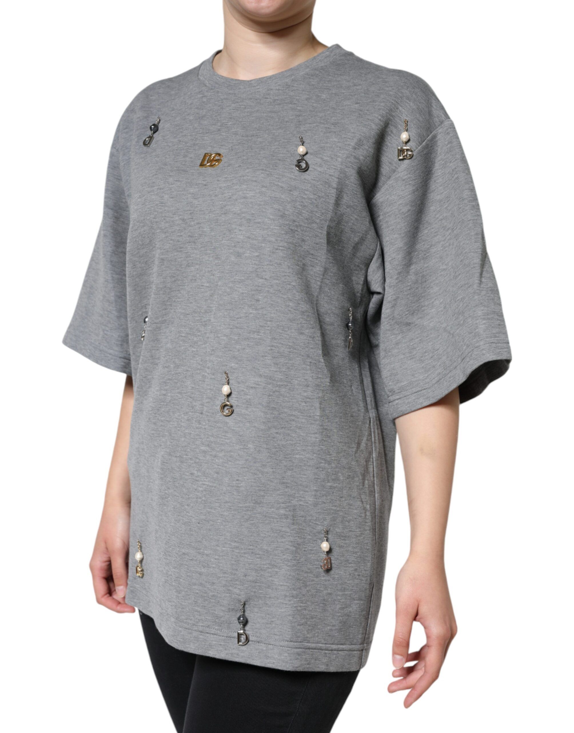 Cotton Blend Embellished Tee Women's T-shirt - Dolce & Gabbana - Modalova