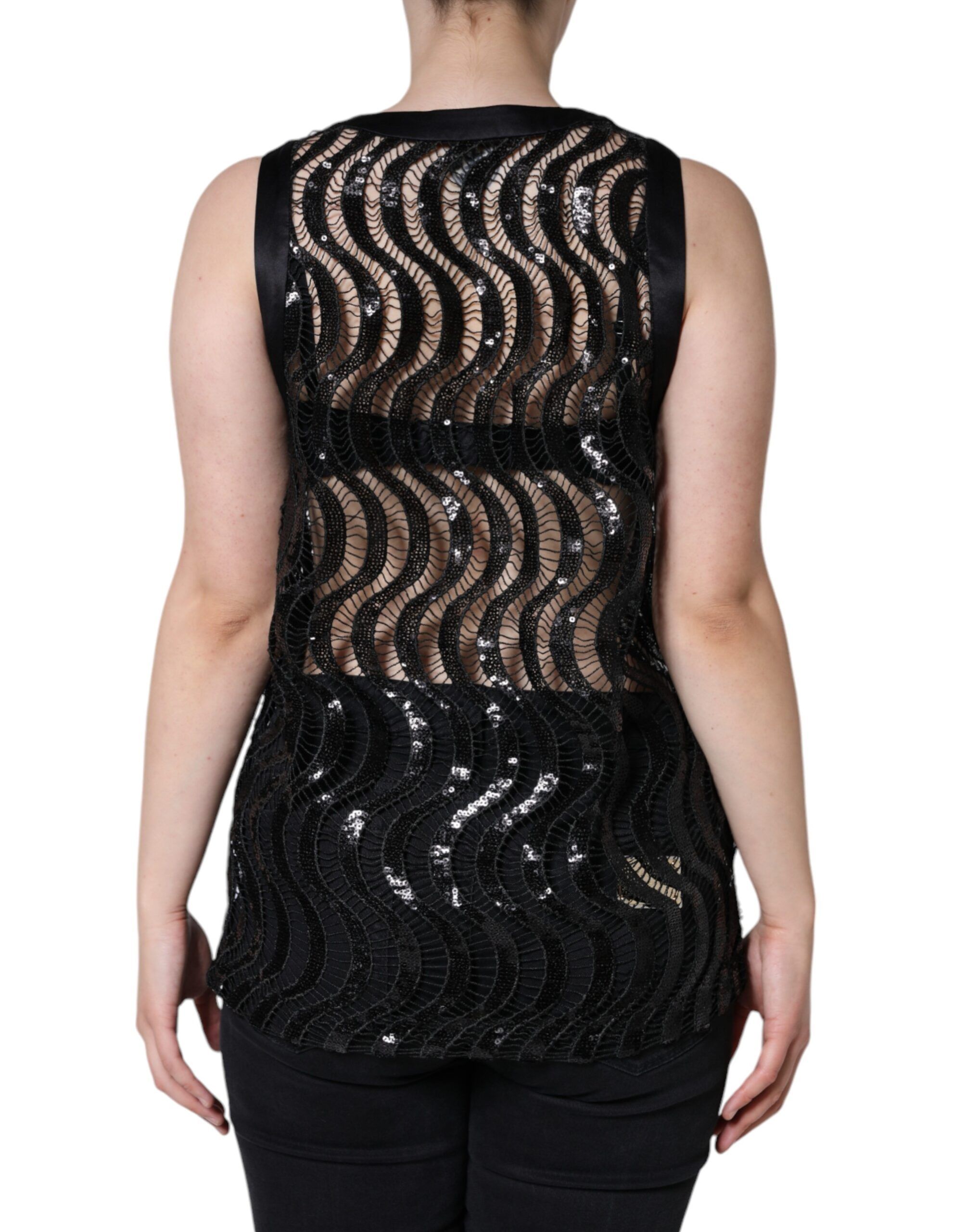 Sequin Sleeveless Tank Blouse Women's Top - Dolce & Gabbana - Modalova