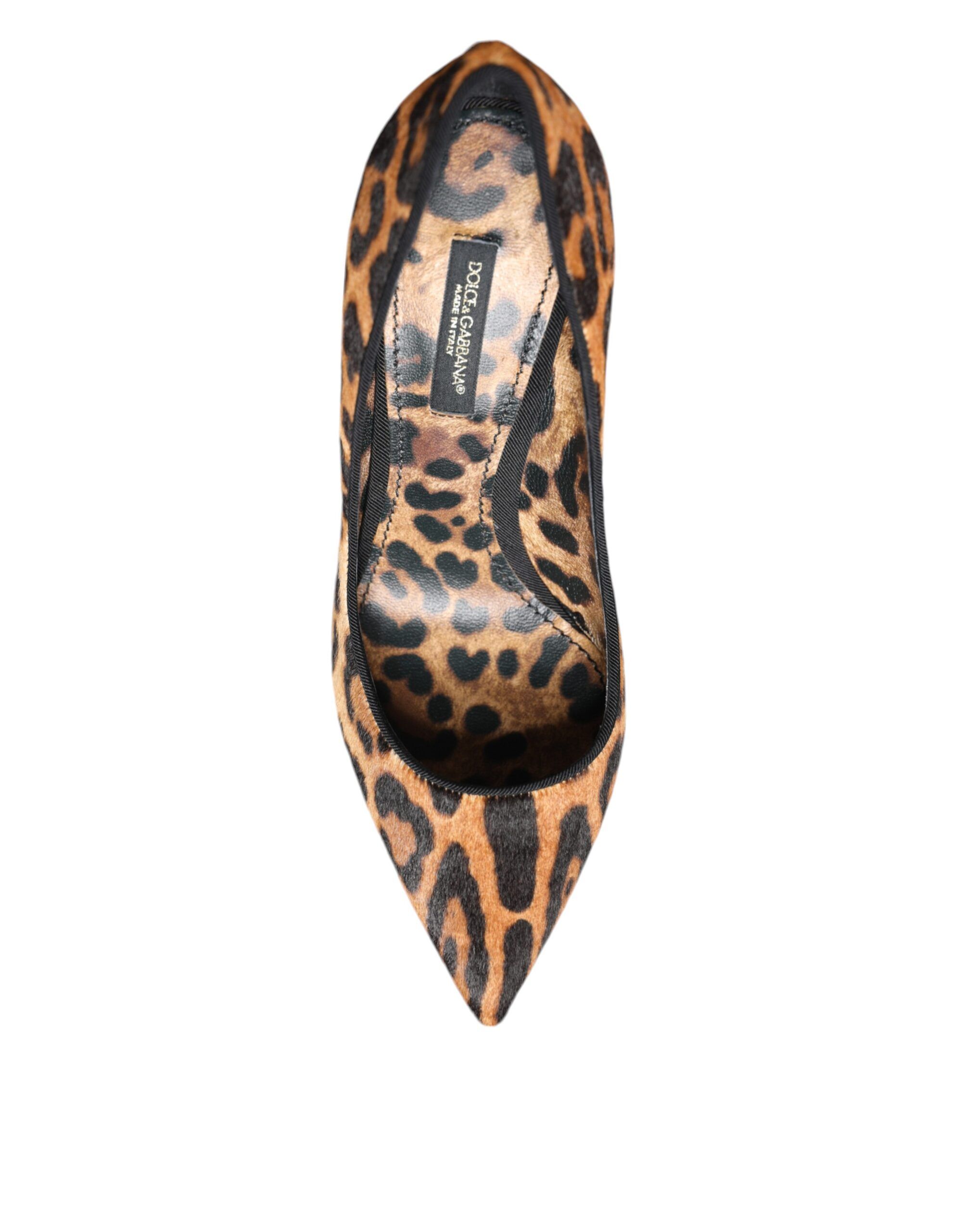 Leopard Calf Hair Heels Pumps Women's Shoes - Dolce & Gabbana - Modalova