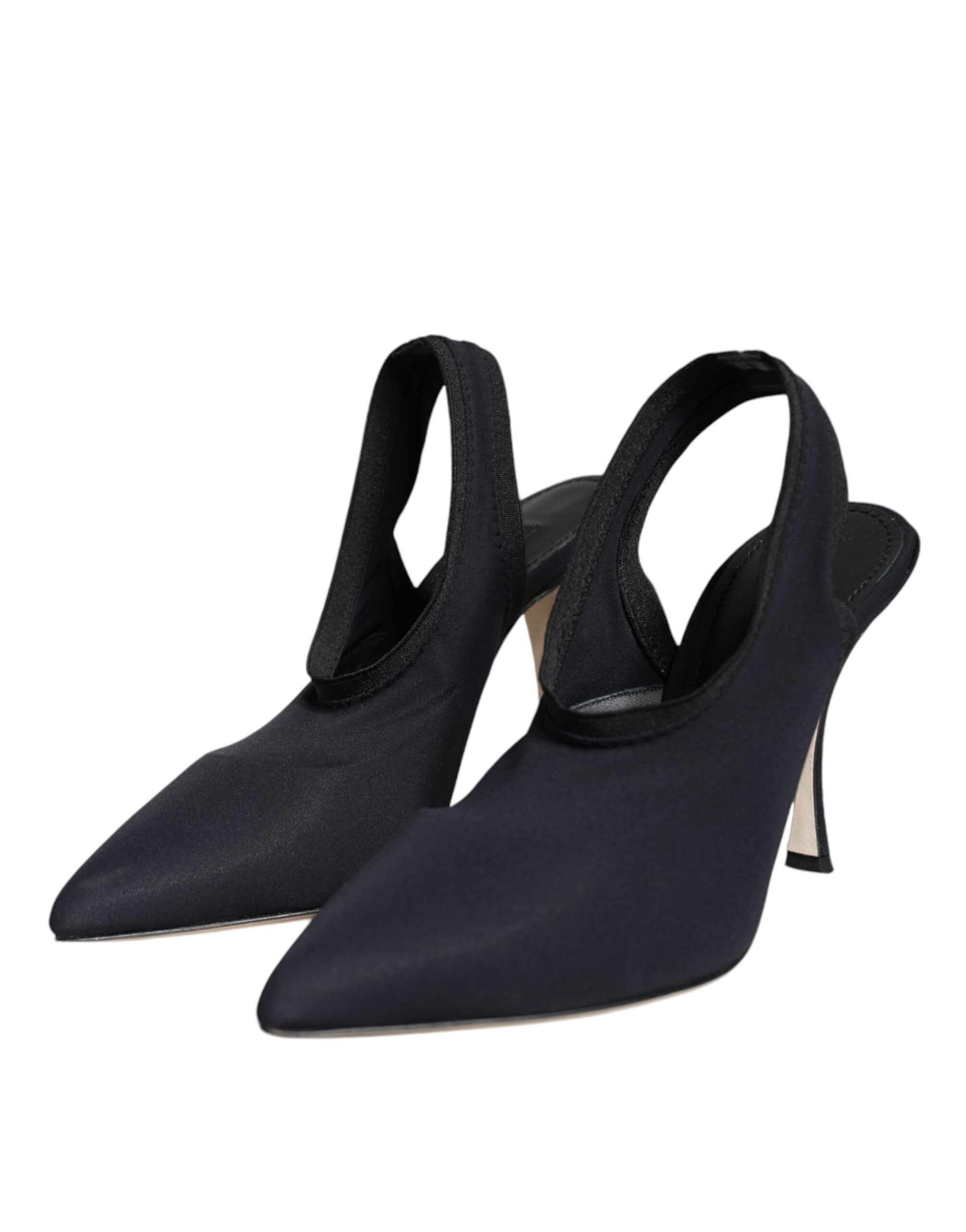 Jersey Stretch Heels Slingback Women's Shoes - Dolce & Gabbana - Modalova