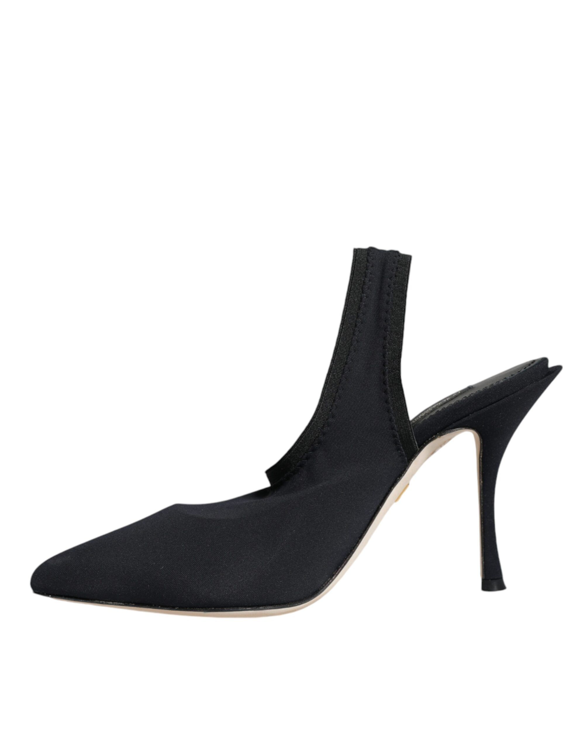 Jersey Stretch Heels Slingback Women's Shoes - Dolce & Gabbana - Modalova