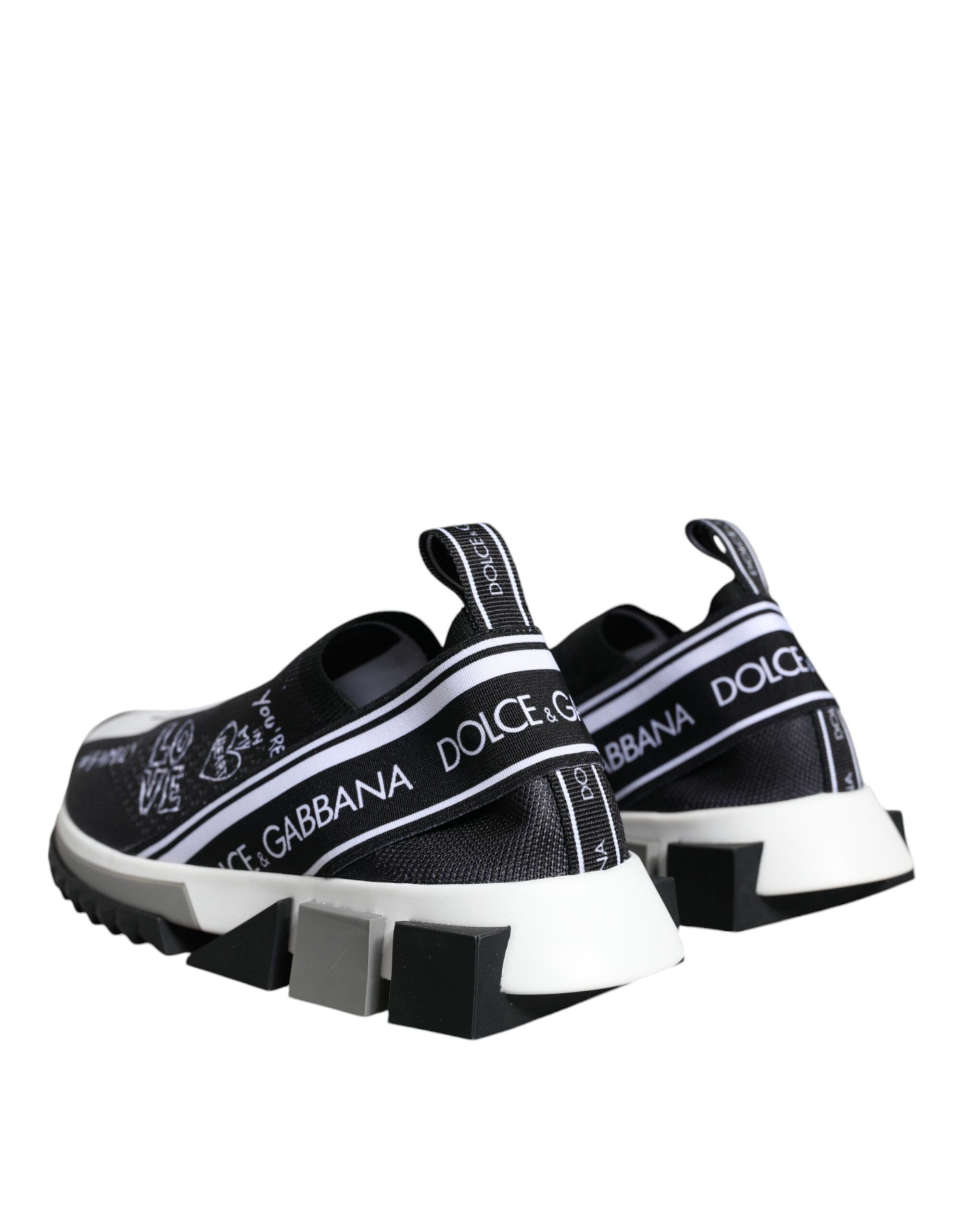 Black White Sorrento Low Top Sneakers Women's Shoes - Dolce & Gabbana - Modalova