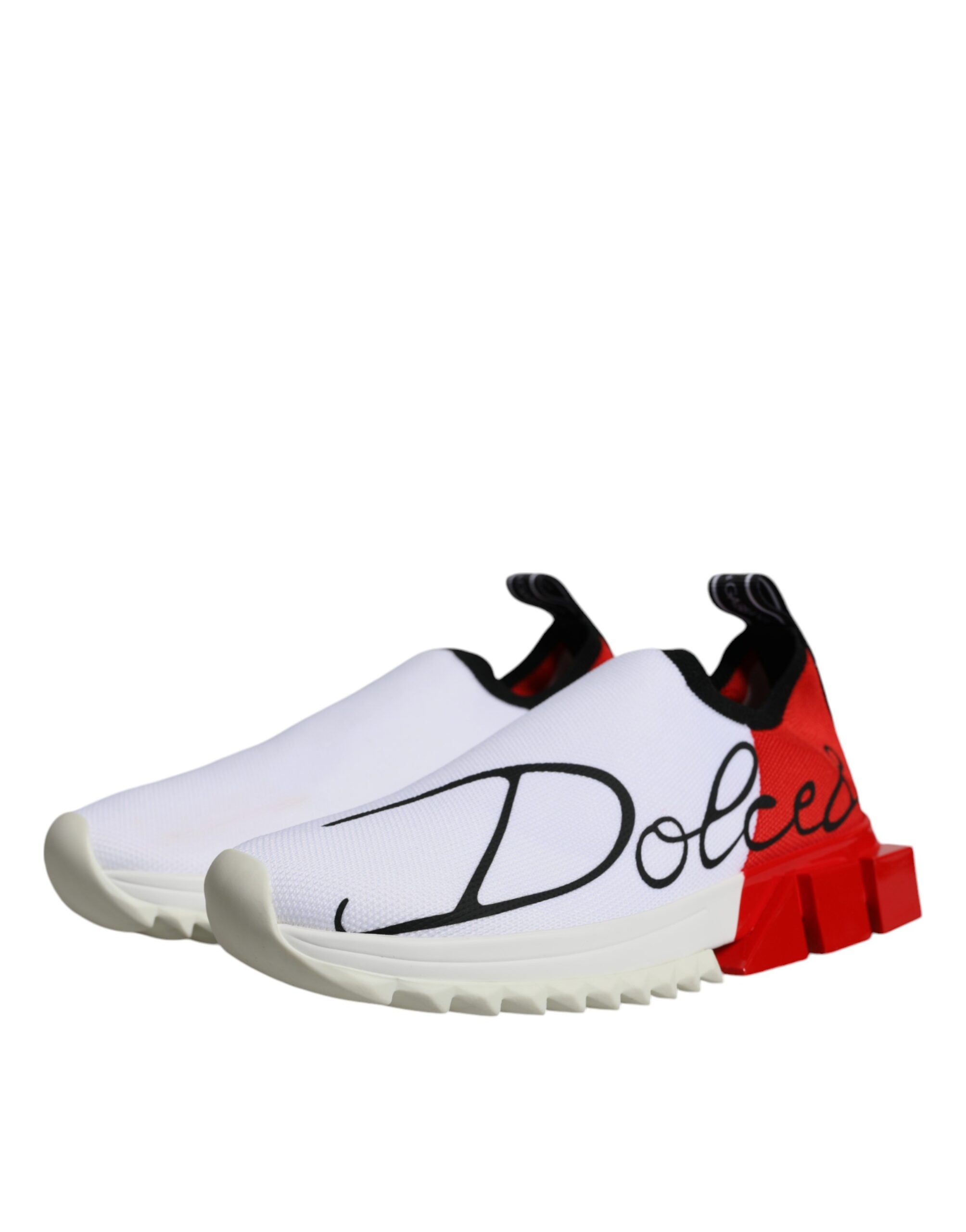 White Red Low Top Sorrento Men Sneakers Women's Shoes (Pre-Owned) - Dolce & Gabbana - Modalova