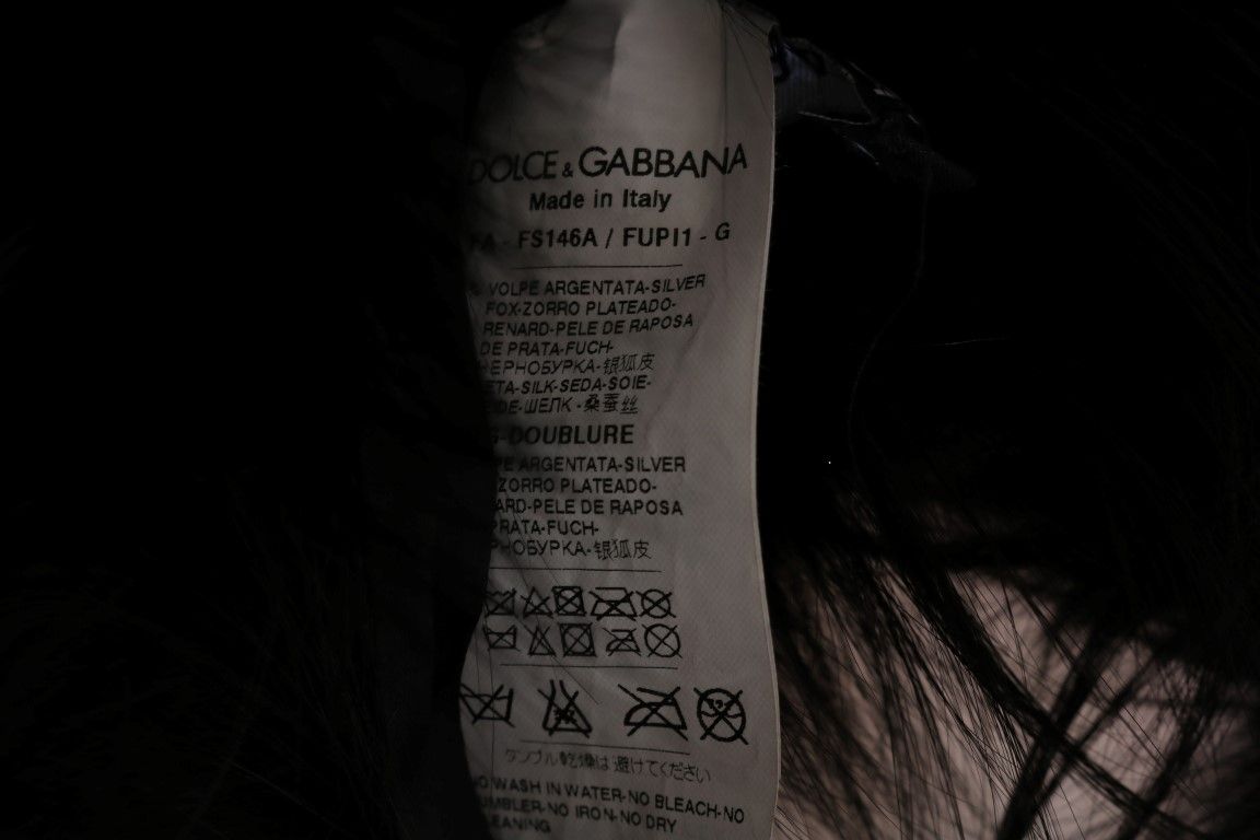 Silver Fox Fur Women's Scarf - Dolce & Gabbana - Modalova